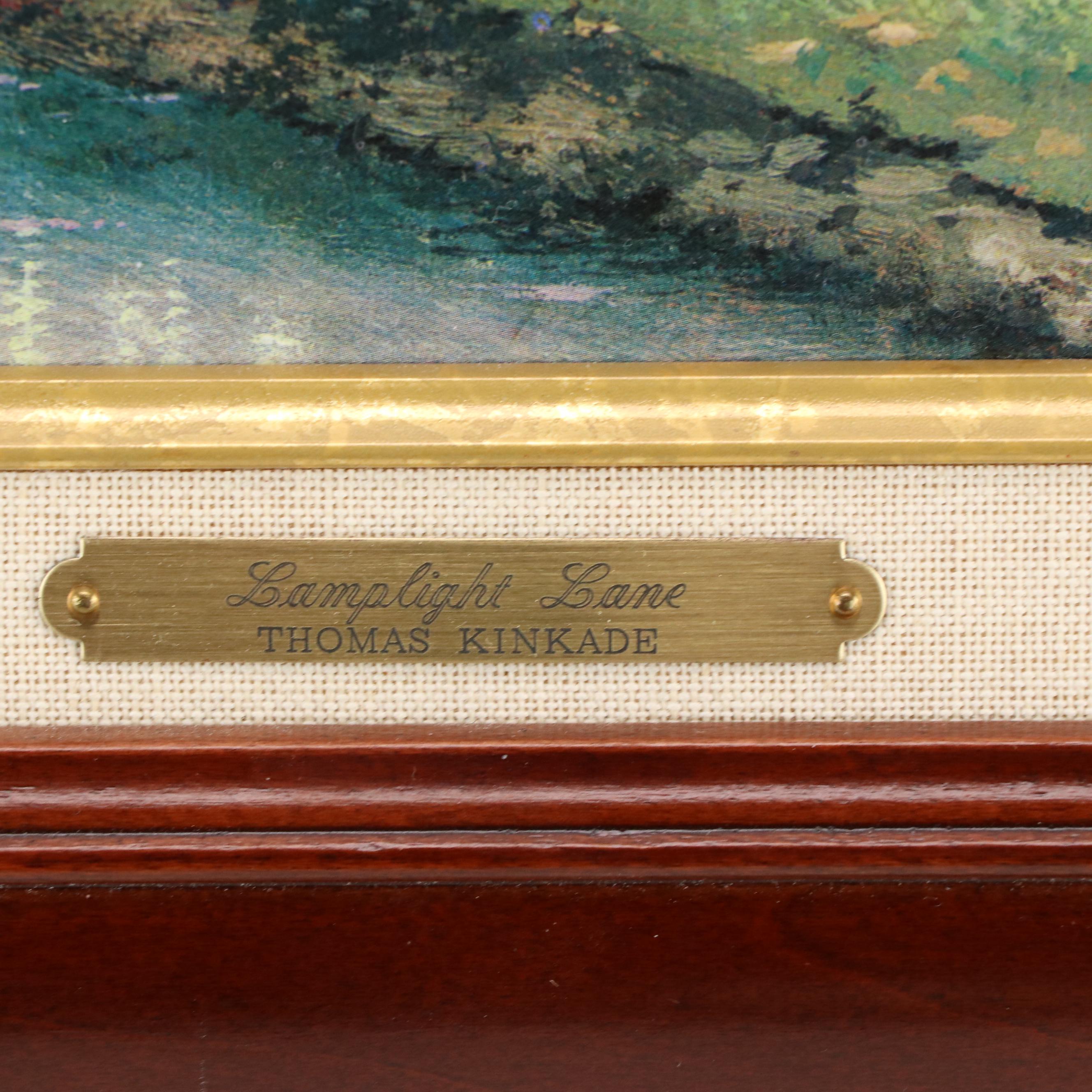 Giclée After Thomas Kinkade "Lamplight Lane"