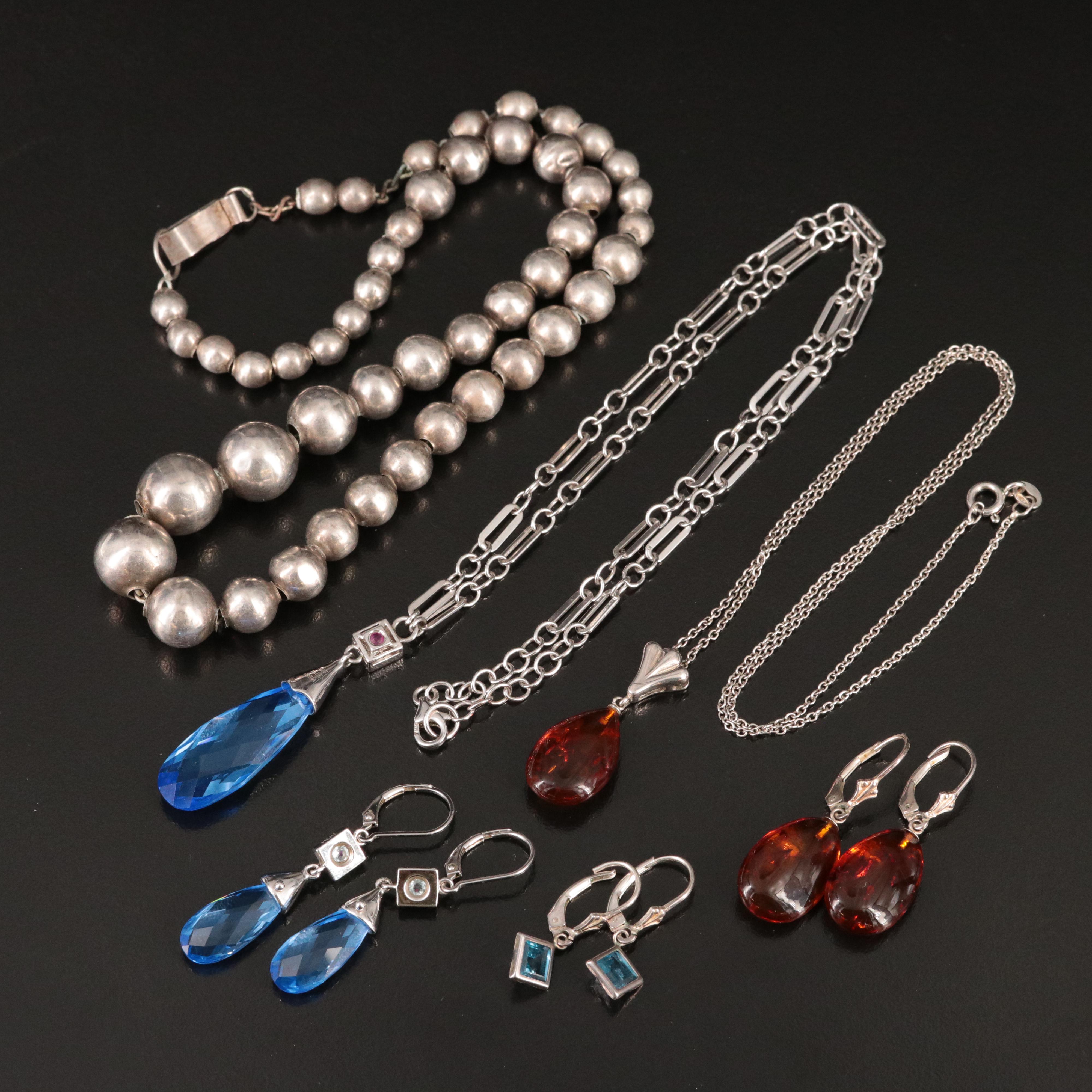 Elle Necklace and Earrings Featured in Sterling Collection