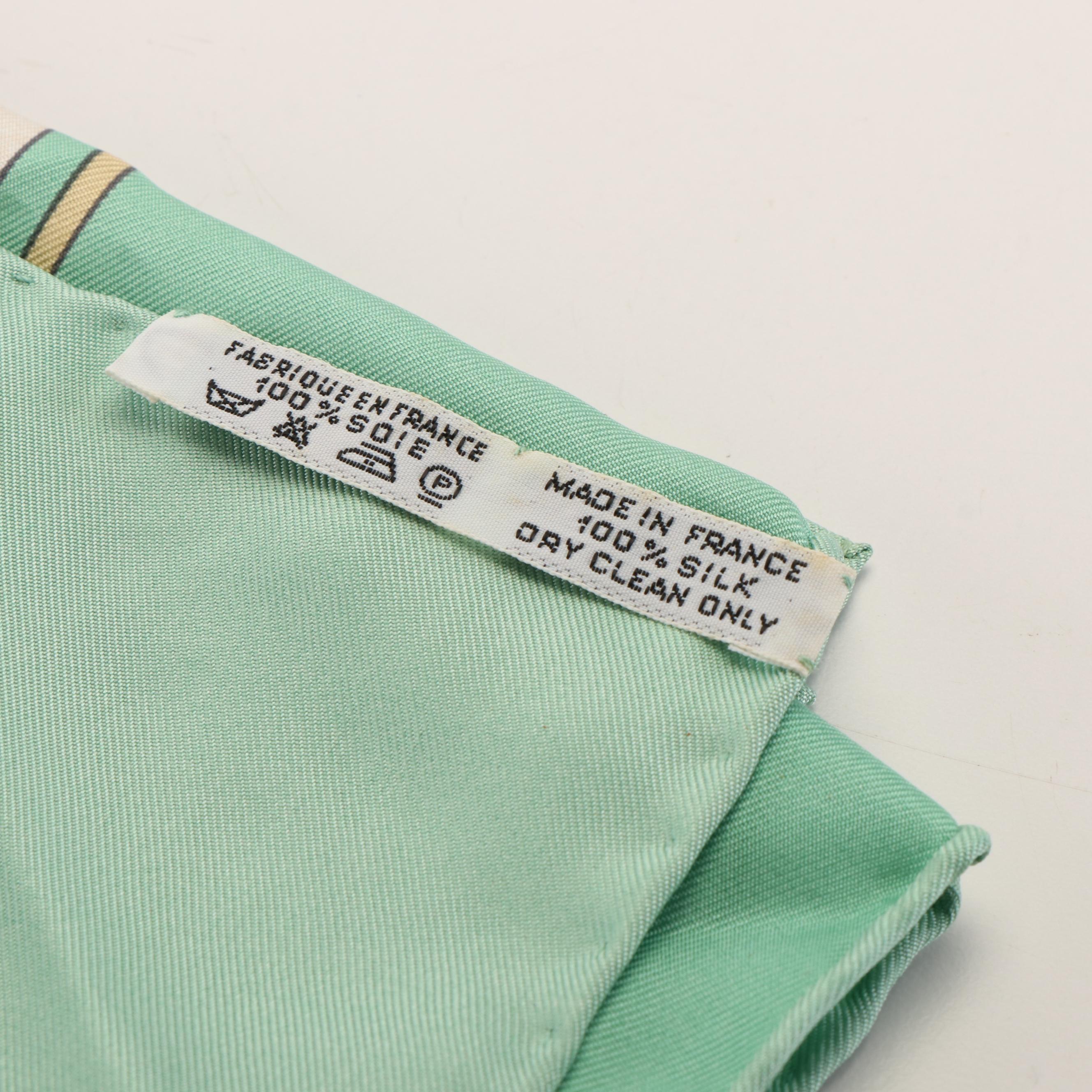 Hermès "Auteuil en Mai" Silk Twill Scarf