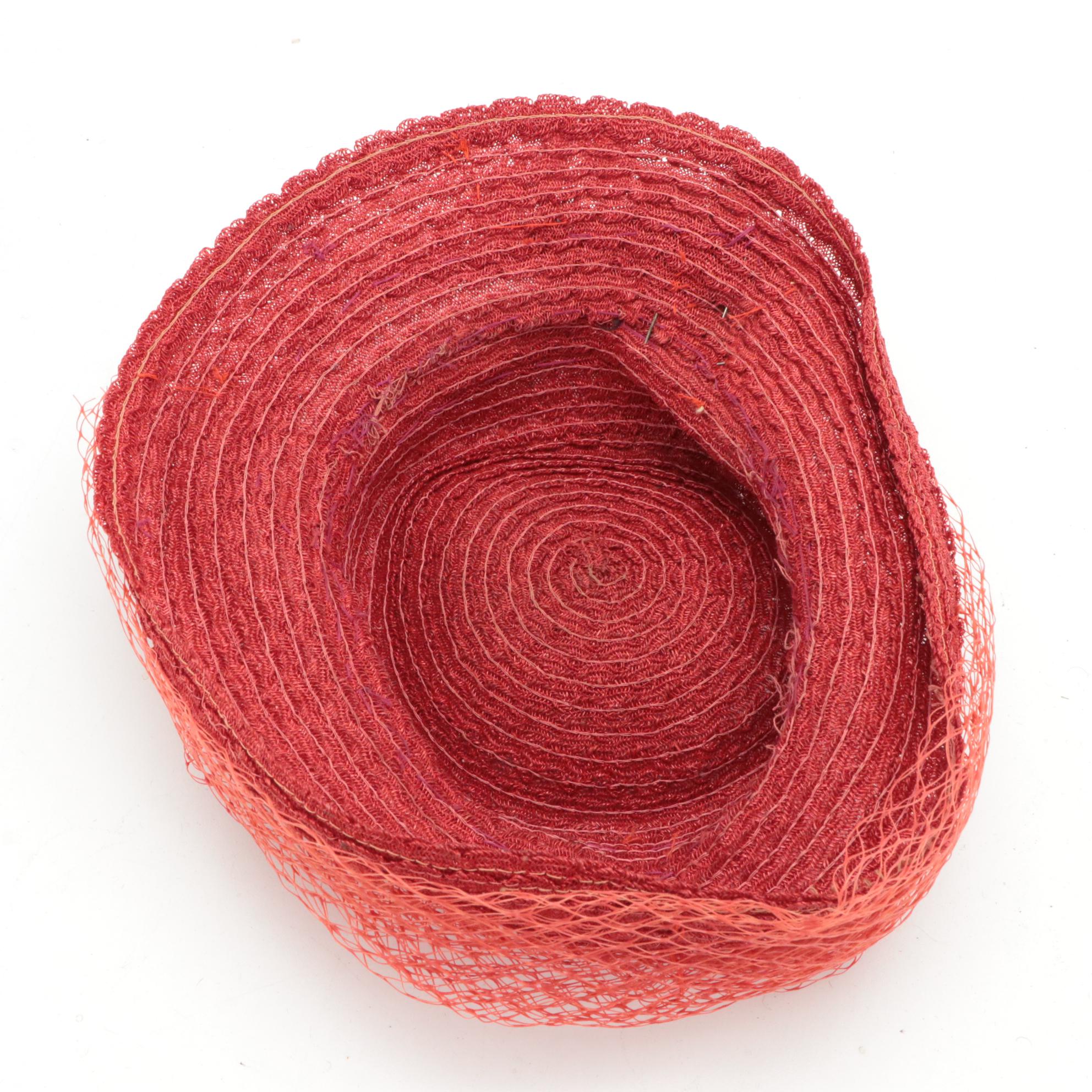 Wool Felt/Persian Lamb Fur Hat with Mushroom, Pillbox, and Brim Hats, Circa 1950