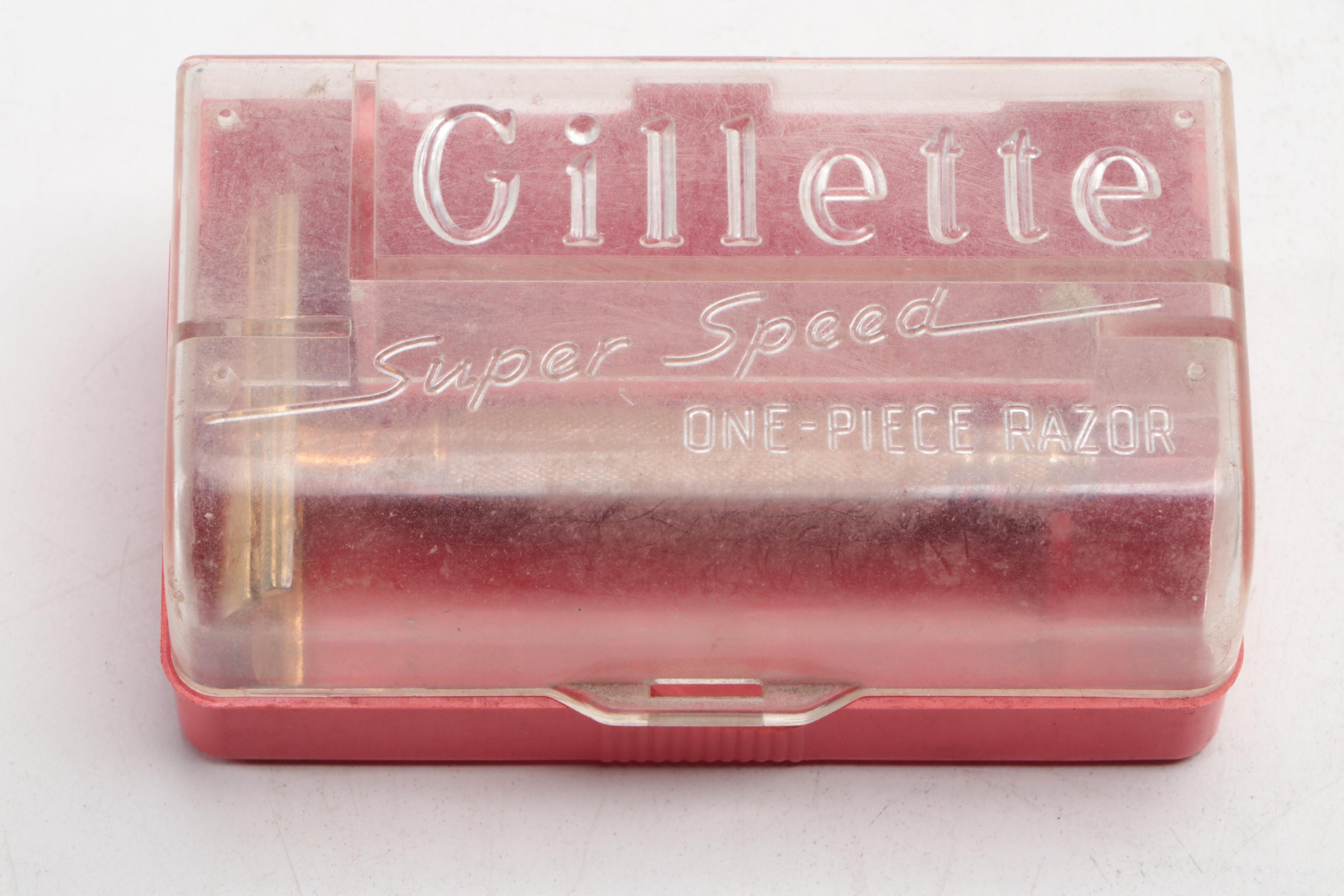 Gillette Super Speed One-Piece Razor, Folding Pocket Knives, Bookmarks, More