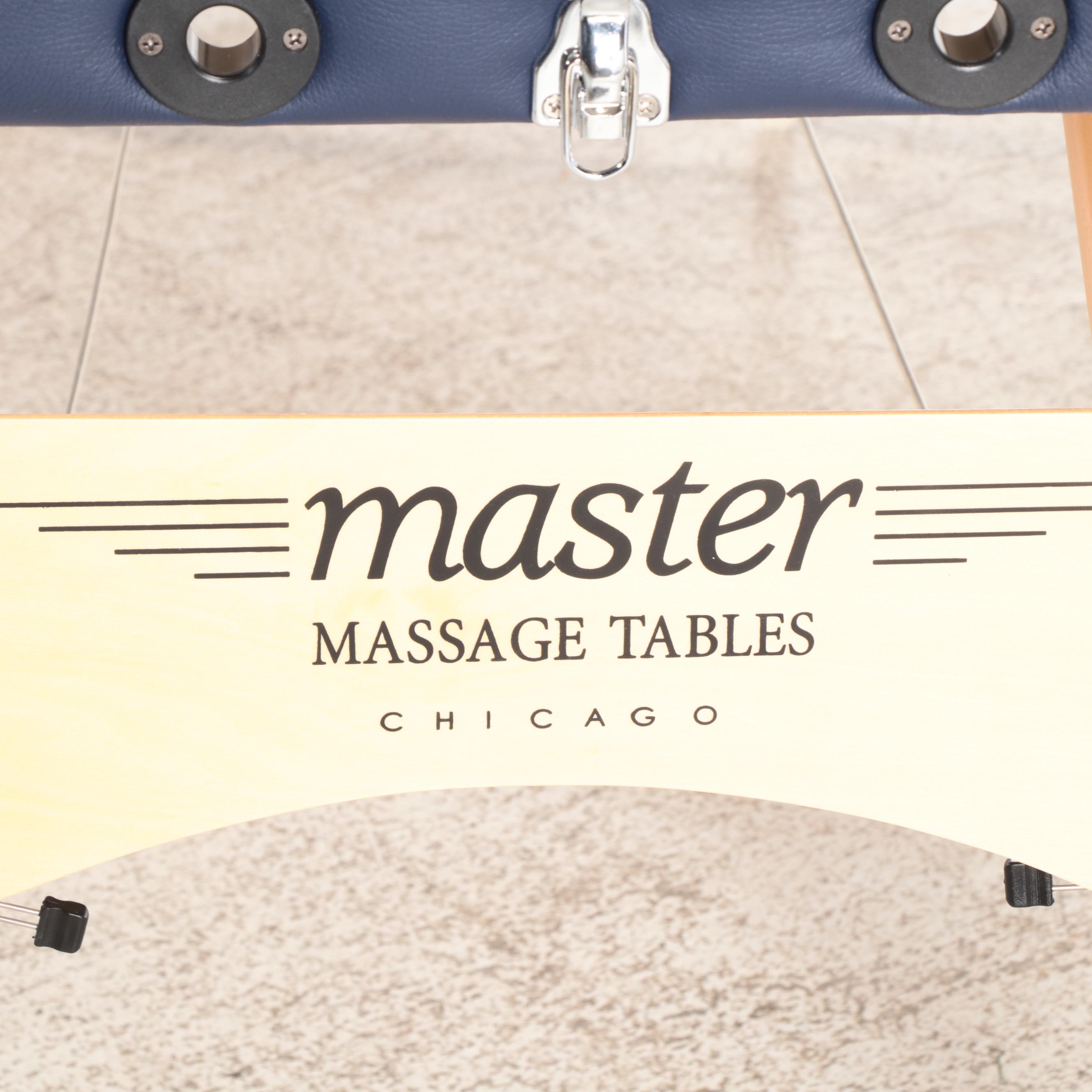 Master Foam Massage Table with Finished Wood Legs