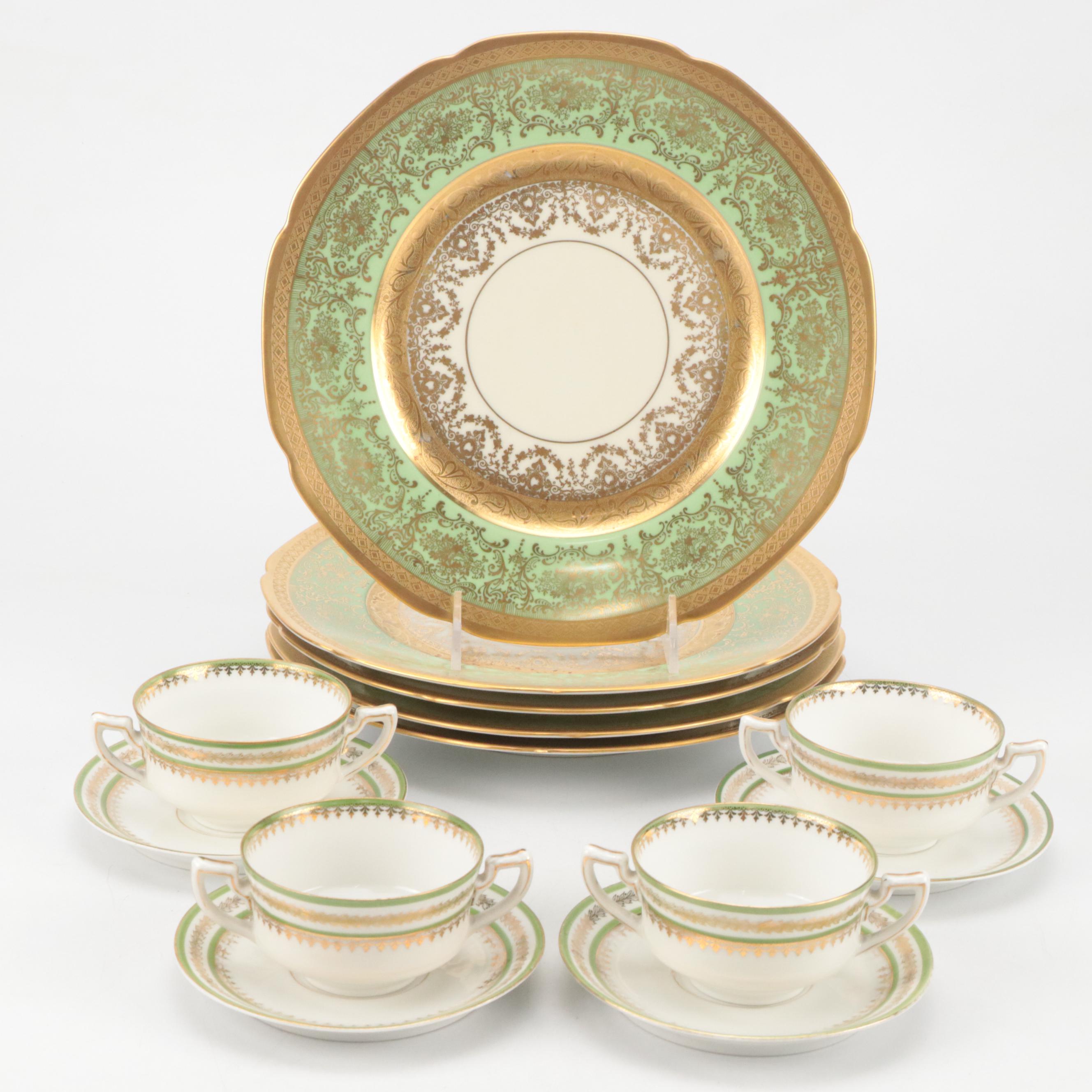 Hutschenreuther Royal Bavarian 22K Gold-Rimmed Porcelain Plates and More