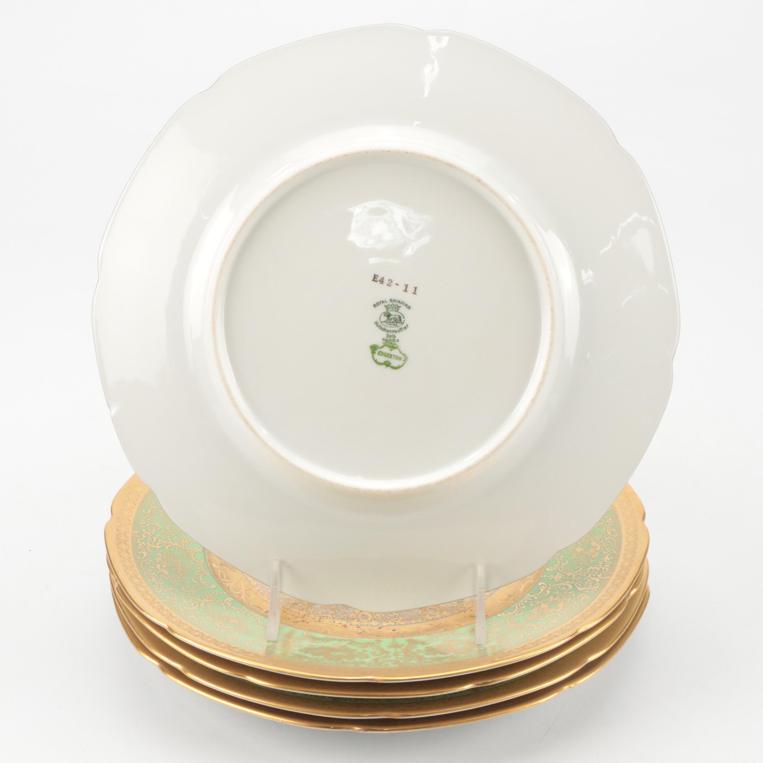 Hutschenreuther Royal Bavarian 22K Gold-Rimmed Porcelain Plates and More