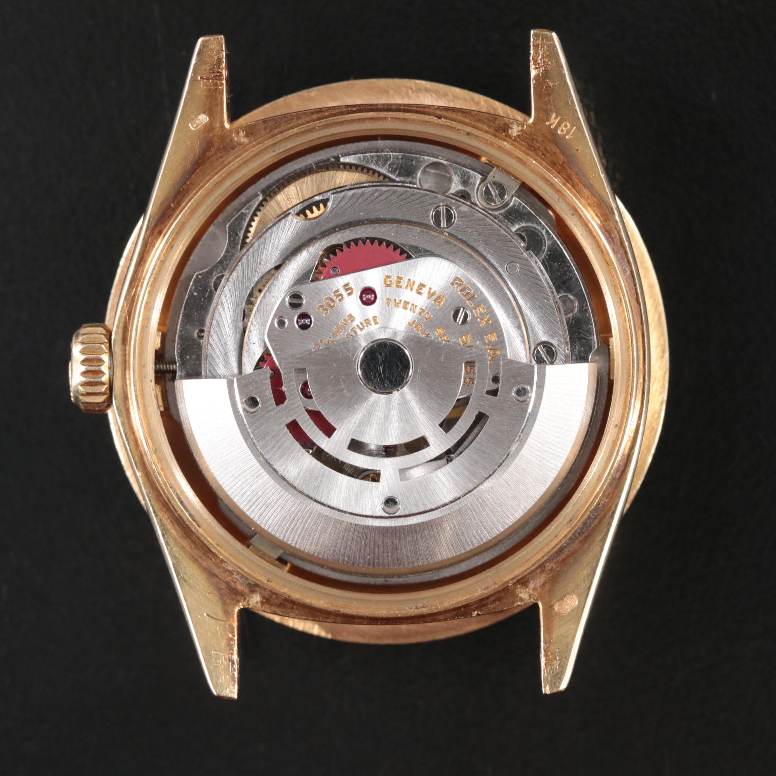 1983 Rolex Day-Date 18038 Custom 3.82 CTW Diamond Watch