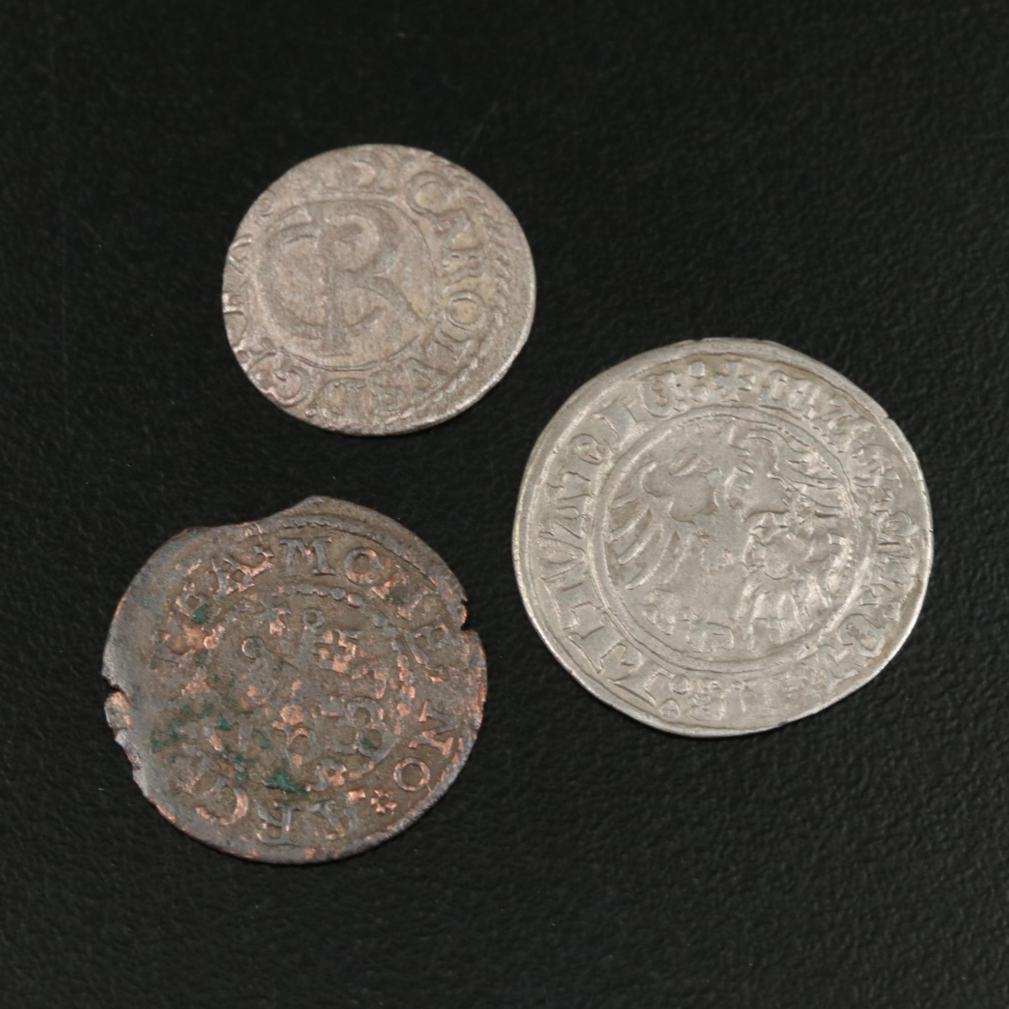 Eleven Silver Coins from Livonia Under Swedish Rule, 1500s-1600s