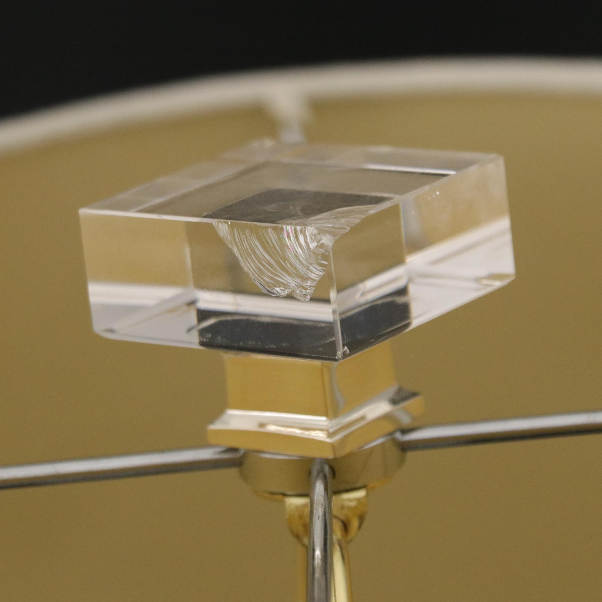 Contemporary Rectangular Glass Table Lamp