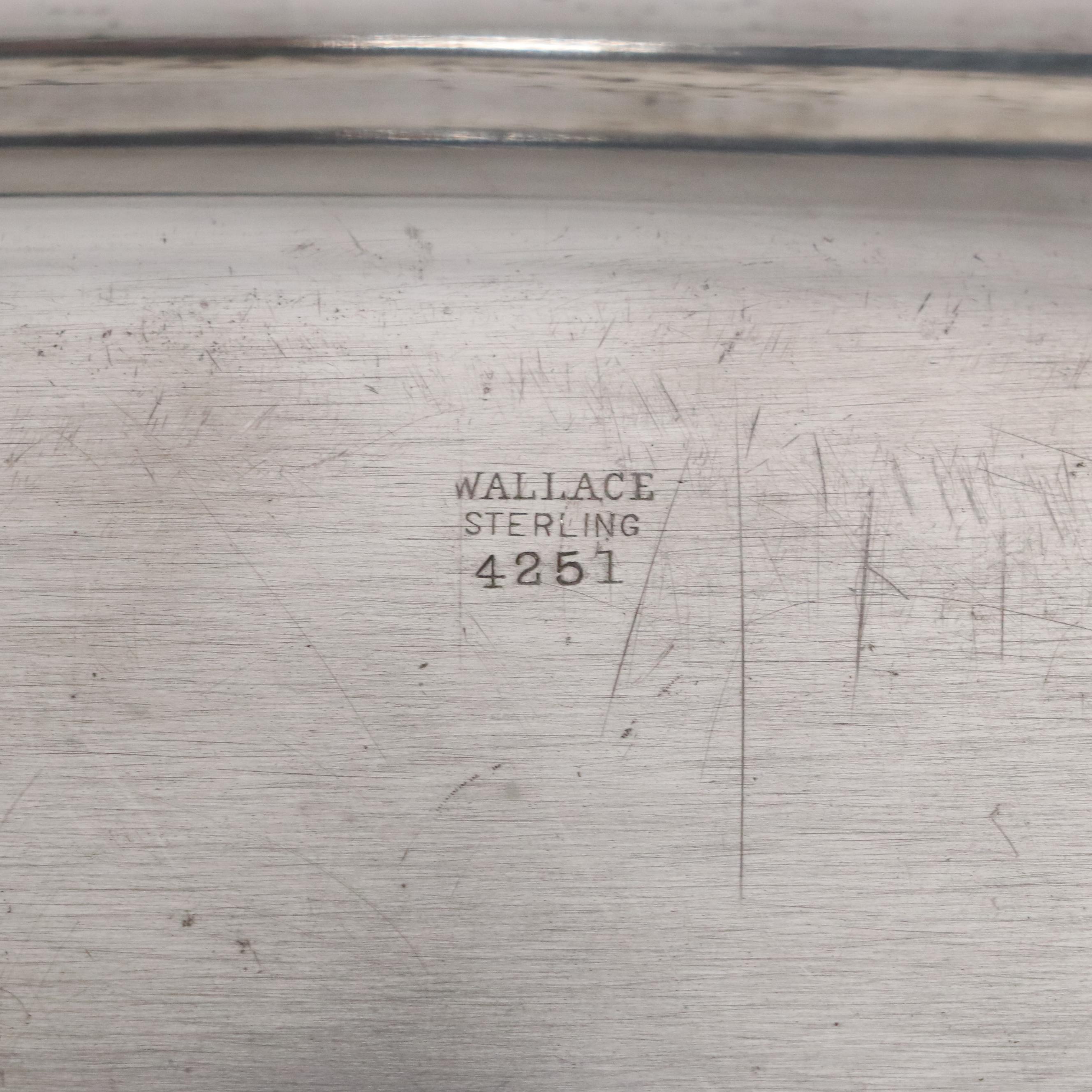 Wallace Sterling Silver Tray with Cherry Motif