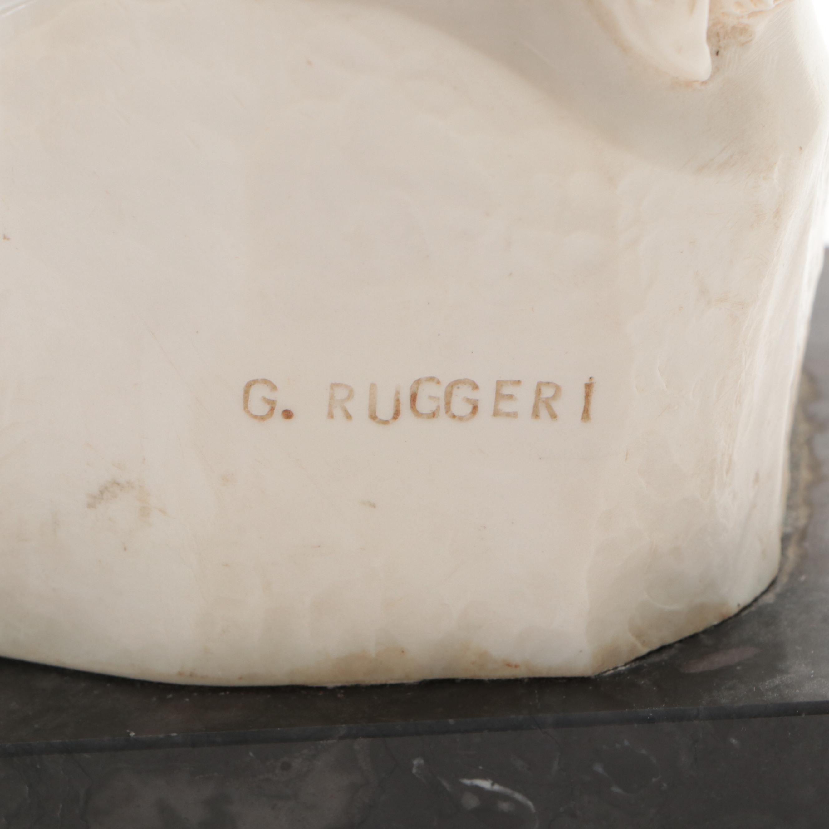 G. Ruggieri Marble Composite Replica Bust after Michelangelo's "David"