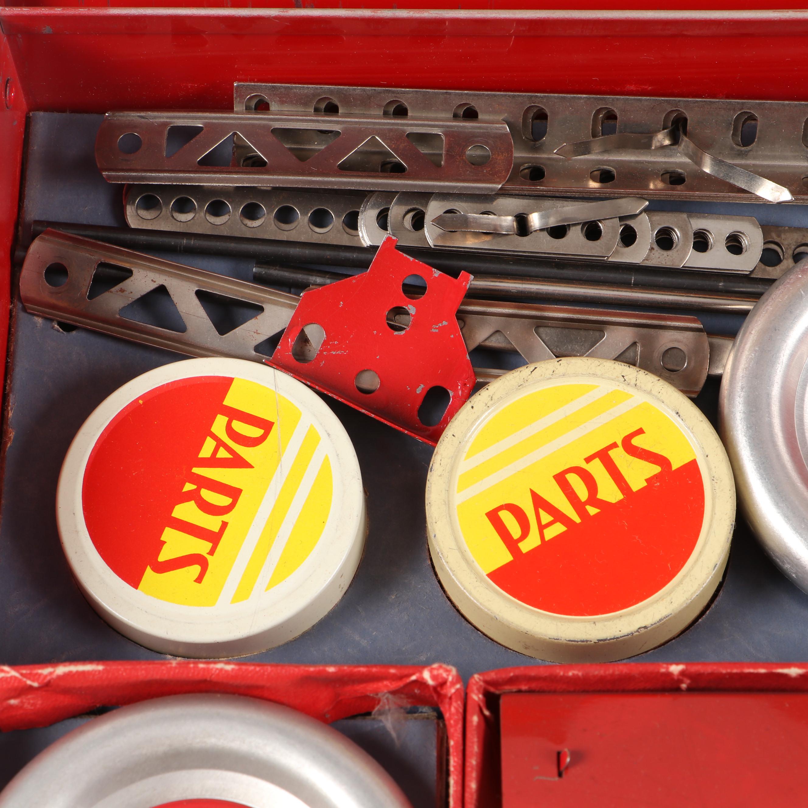 The New Erector Set by A. C. Gilbert Co. w/ Original Case & Instruction Manual