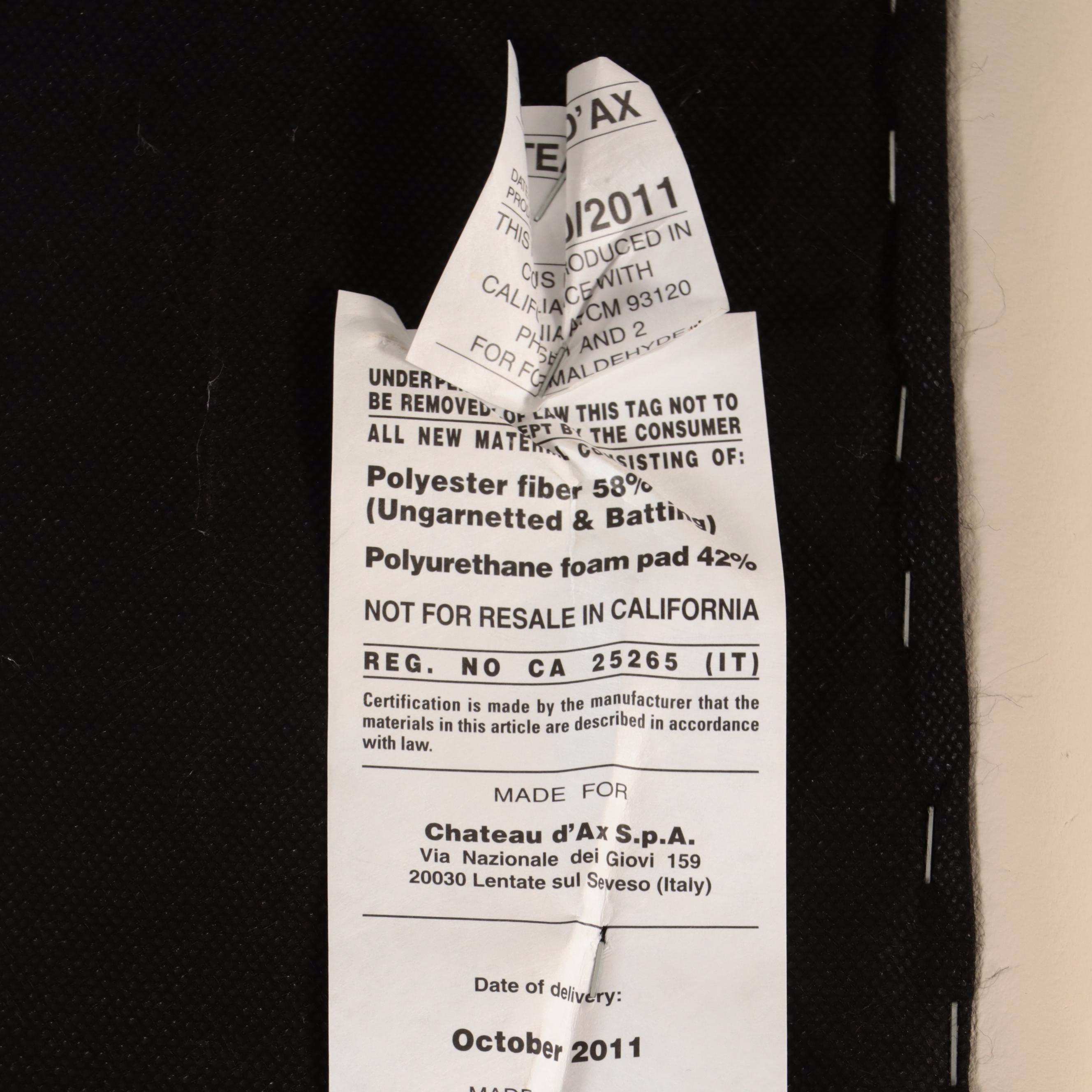 Chateau d'Ax Italian Leather Tufted Bench