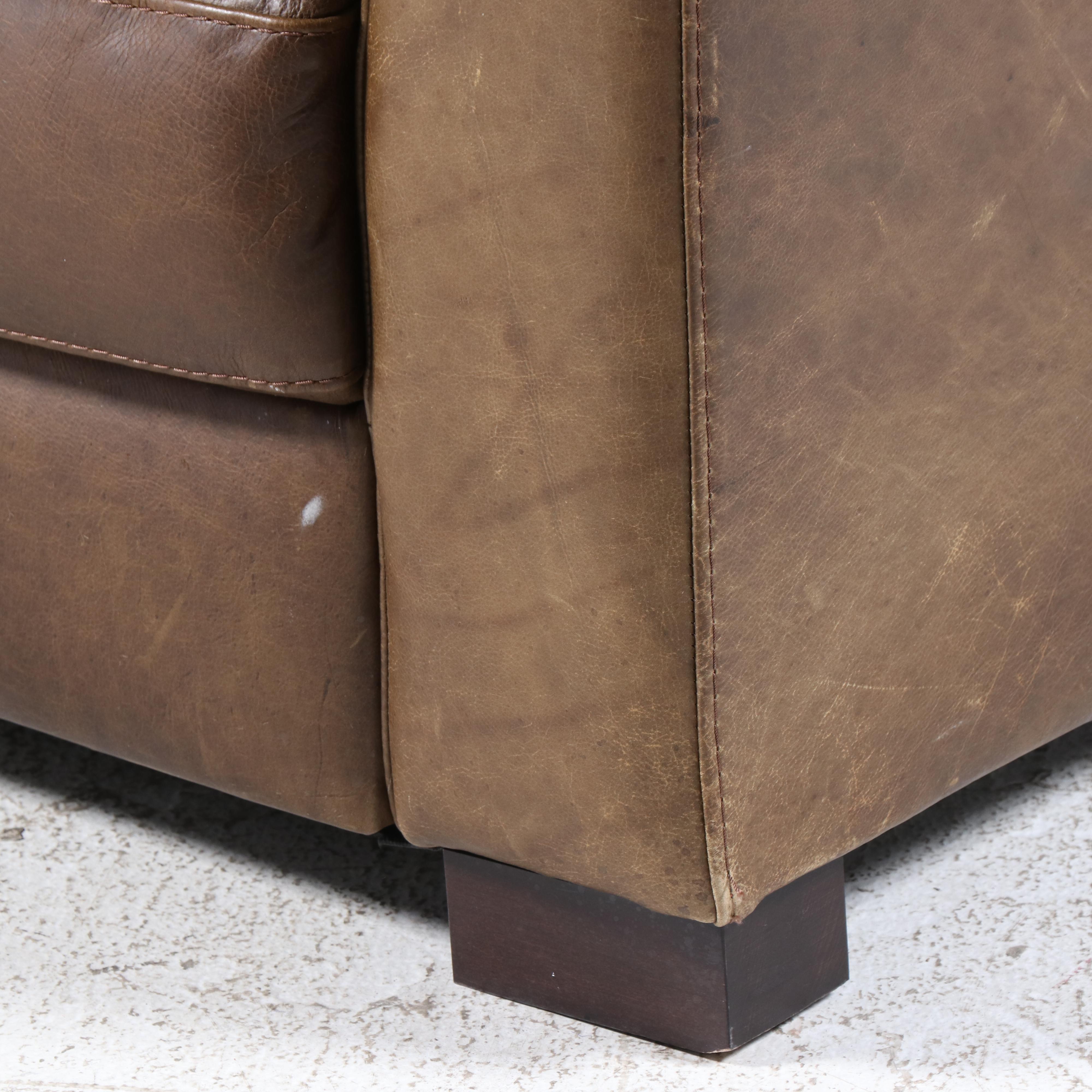 Soft Line Italian Leather Sofa