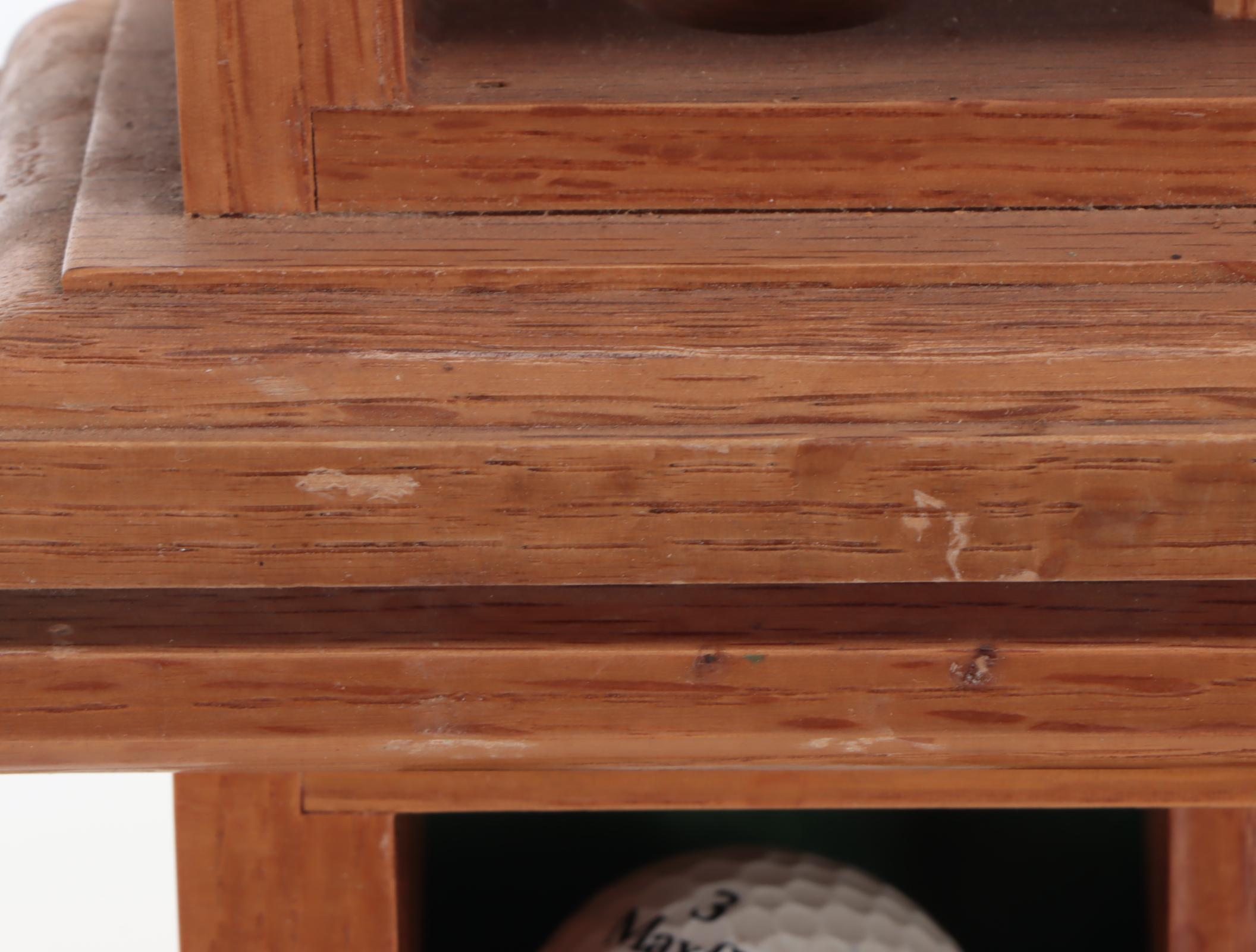 Golf Balls with Hanging Wood Display Racks