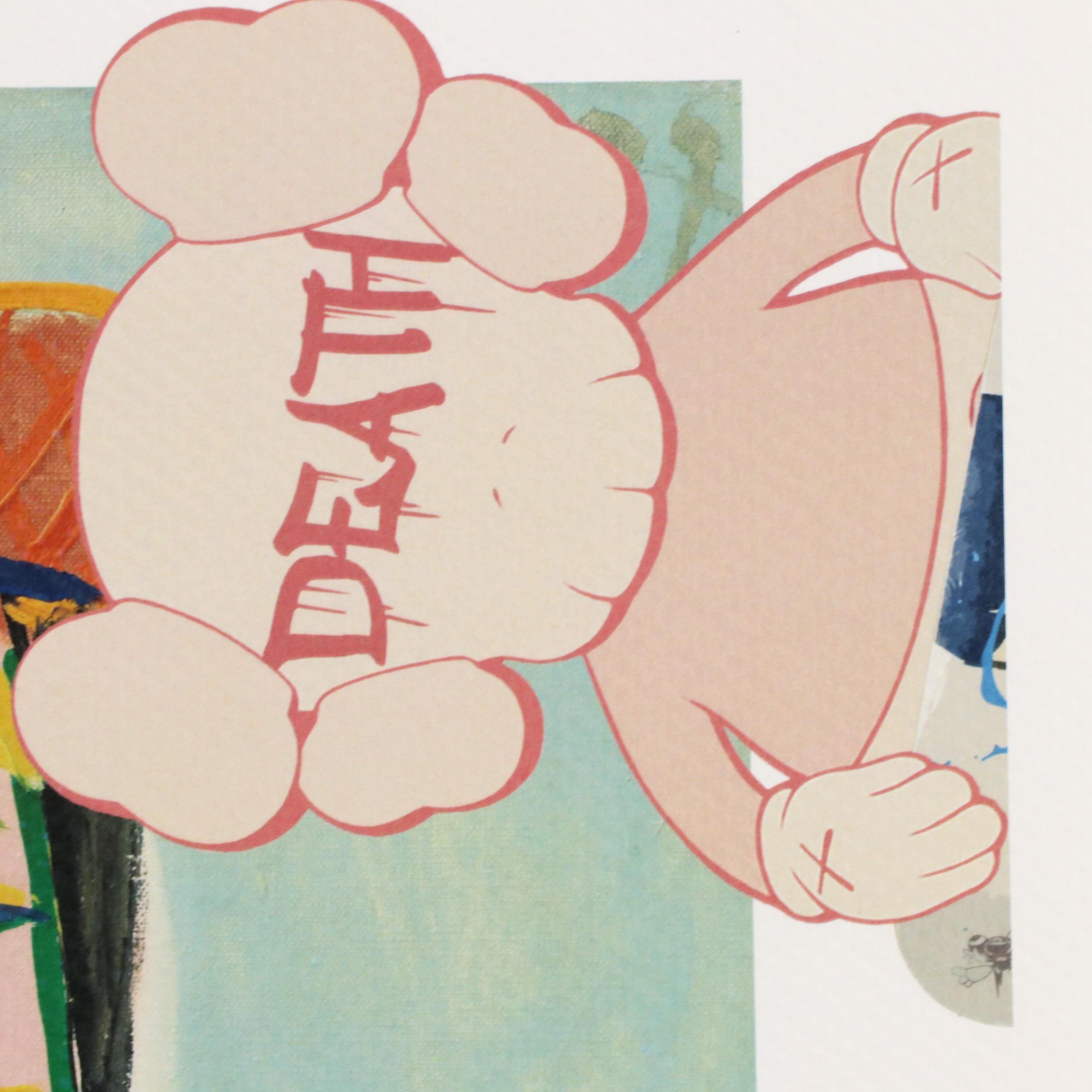 Death NYC Pop Art Graphic Print of Pablo Picasso x KAWS, 2020