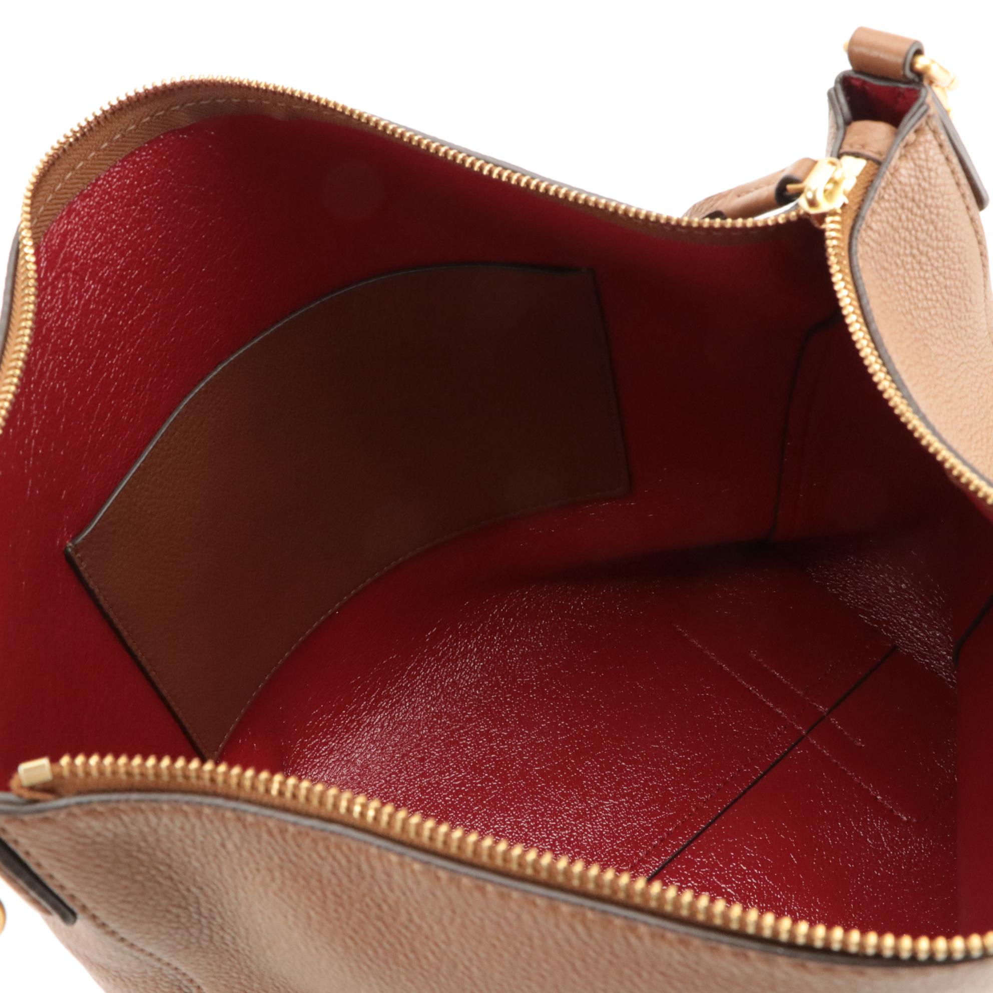 Tory Burch Caramel Brown Leather Zip-Top Tote Bag