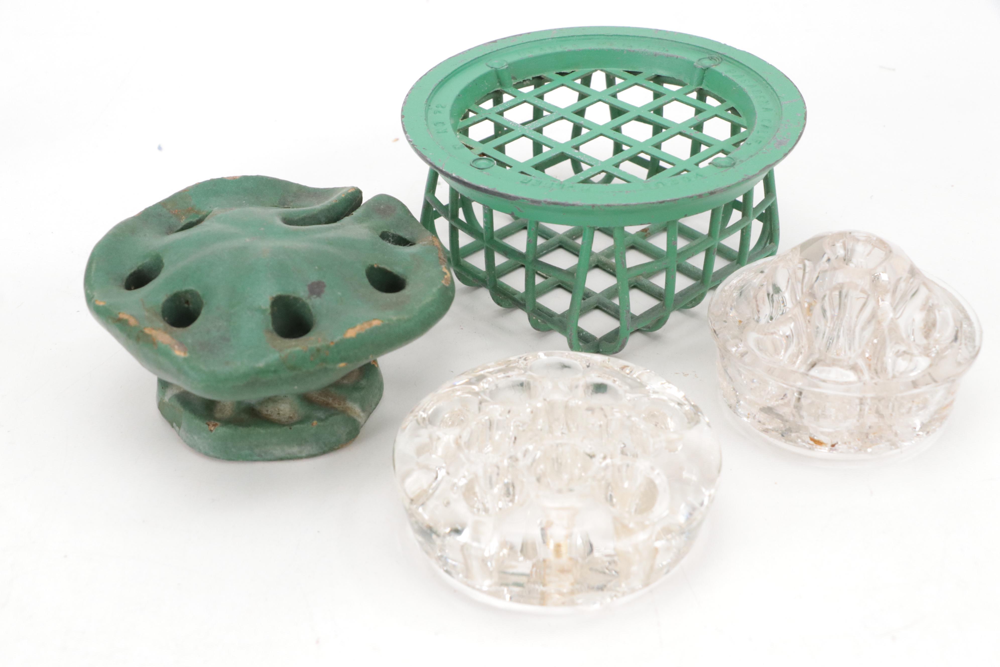 Dazey, Flower Frogs ,Stained Glass Suncatchers