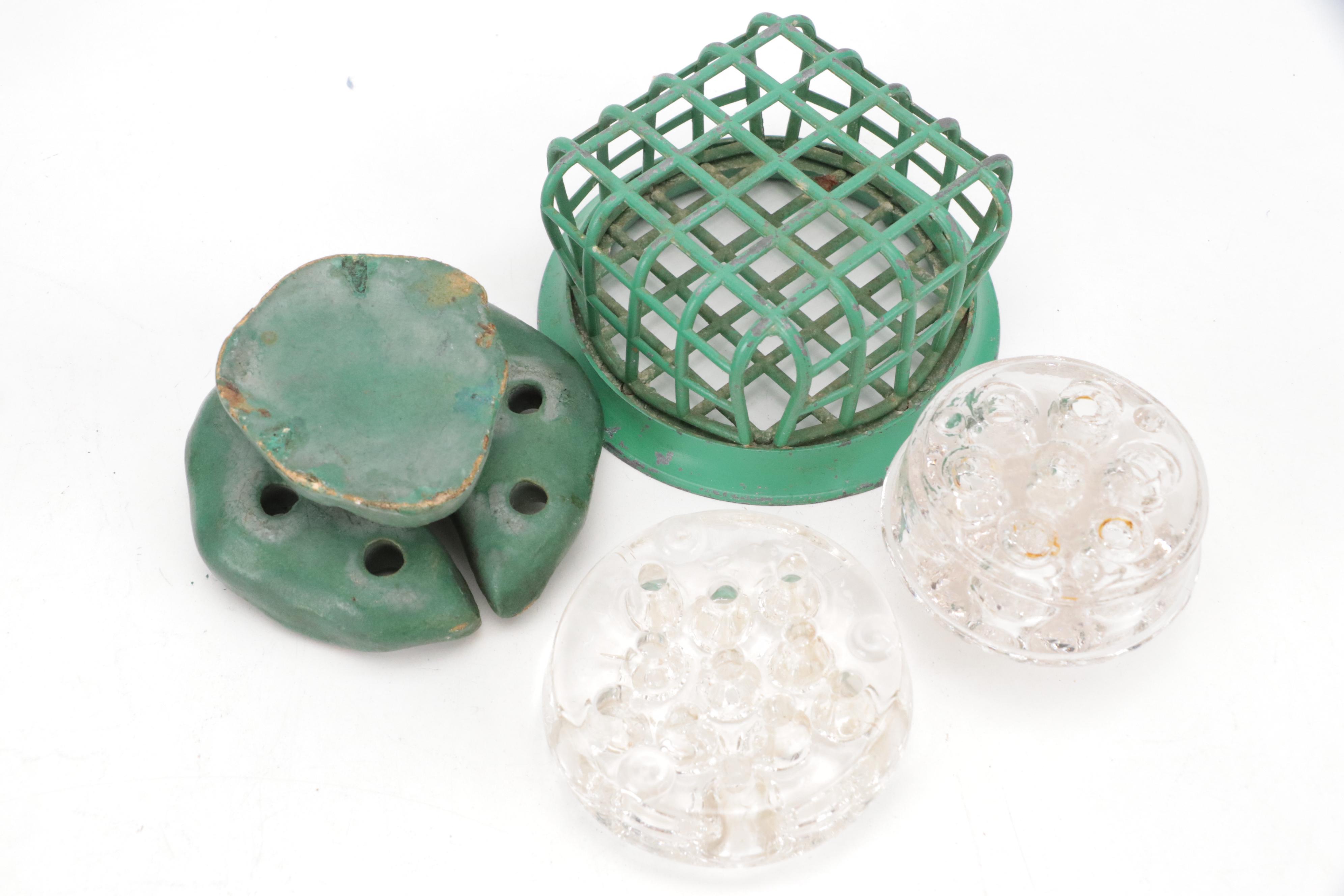 Dazey, Flower Frogs ,Stained Glass Suncatchers