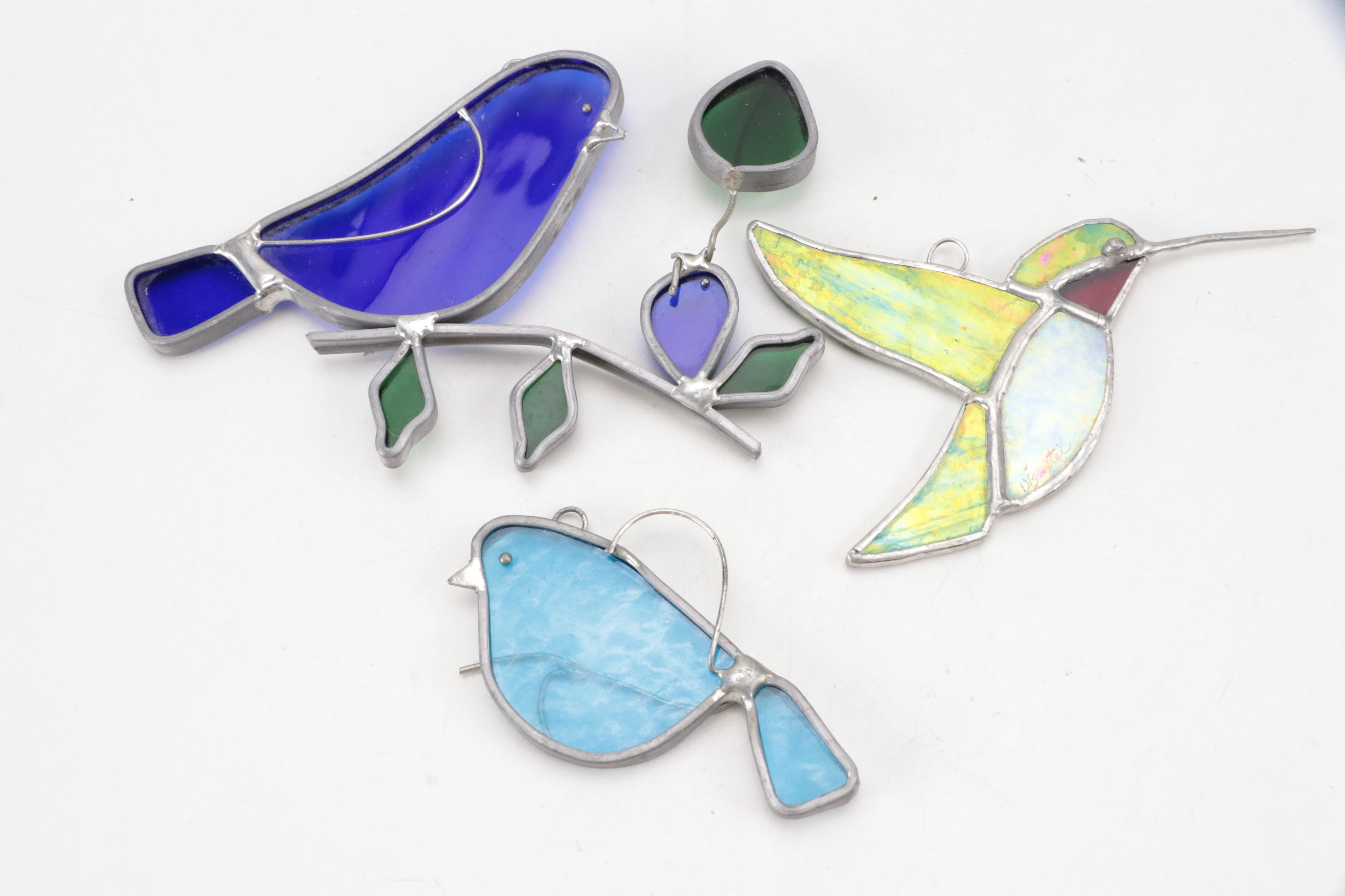 Dazey, Flower Frogs ,Stained Glass Suncatchers