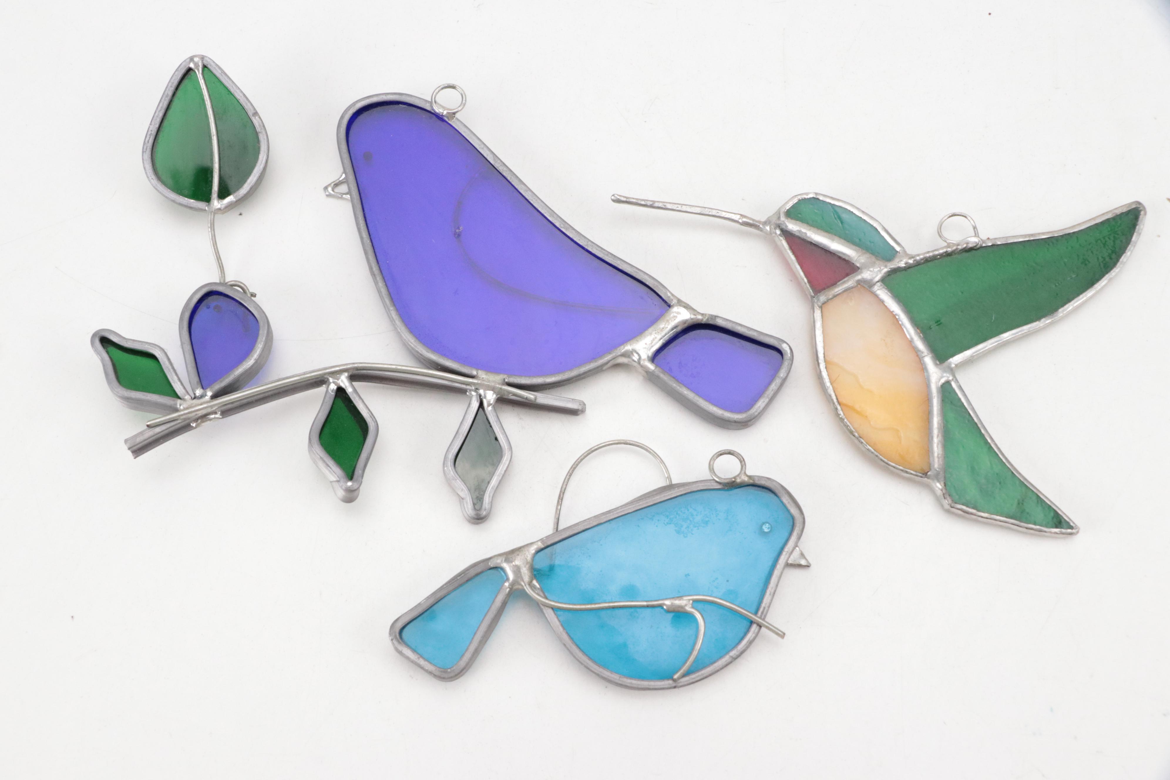 Dazey, Flower Frogs ,Stained Glass Suncatchers