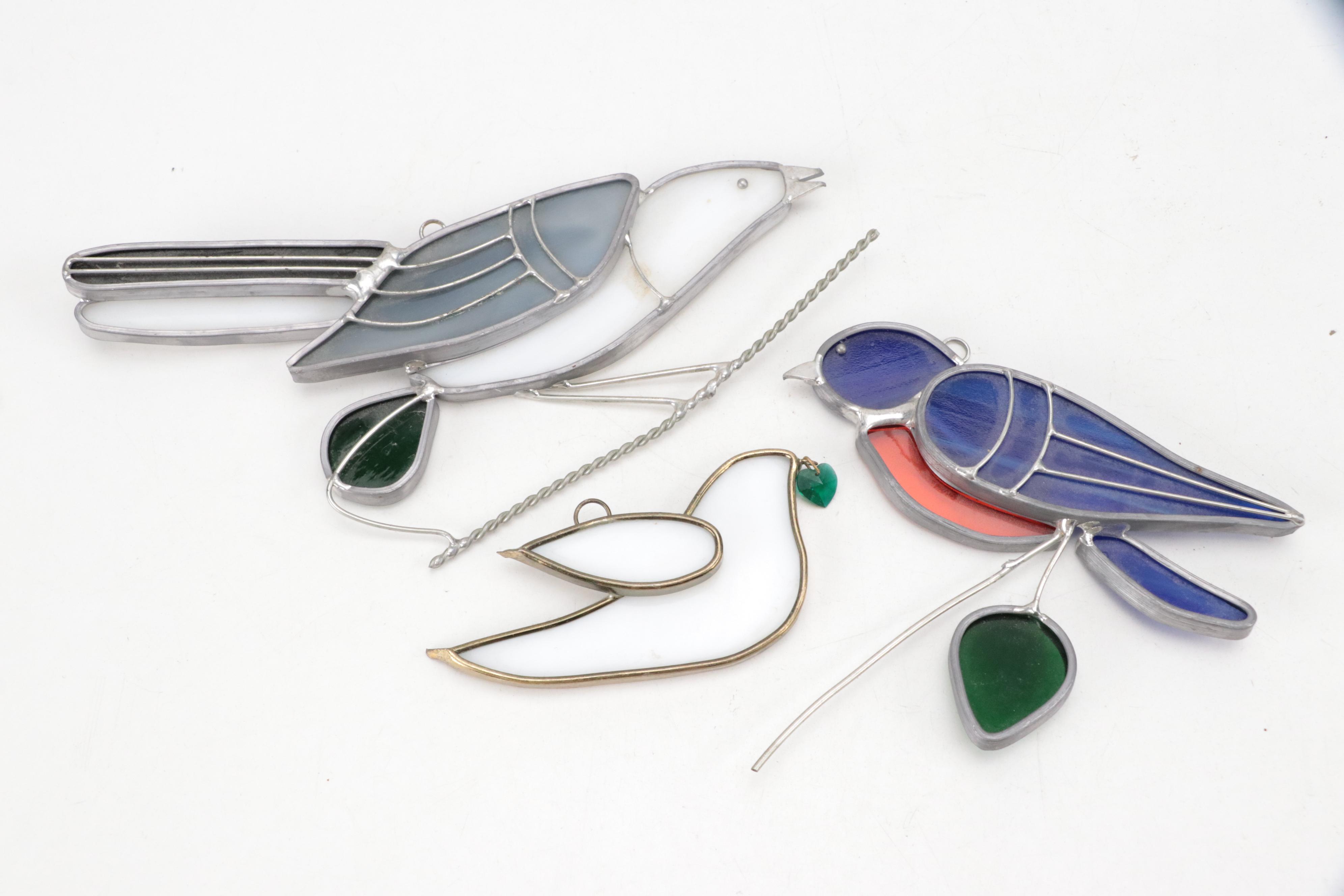 Dazey, Flower Frogs ,Stained Glass Suncatchers