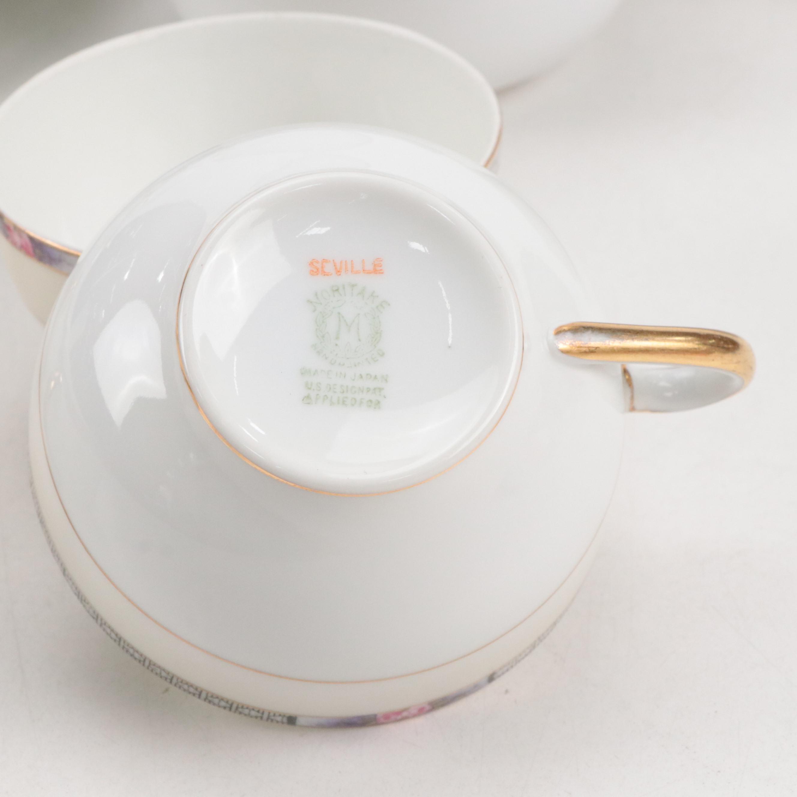 Noritake "Seville" Porcelain Dinnerware, Mid to Late 20th Century