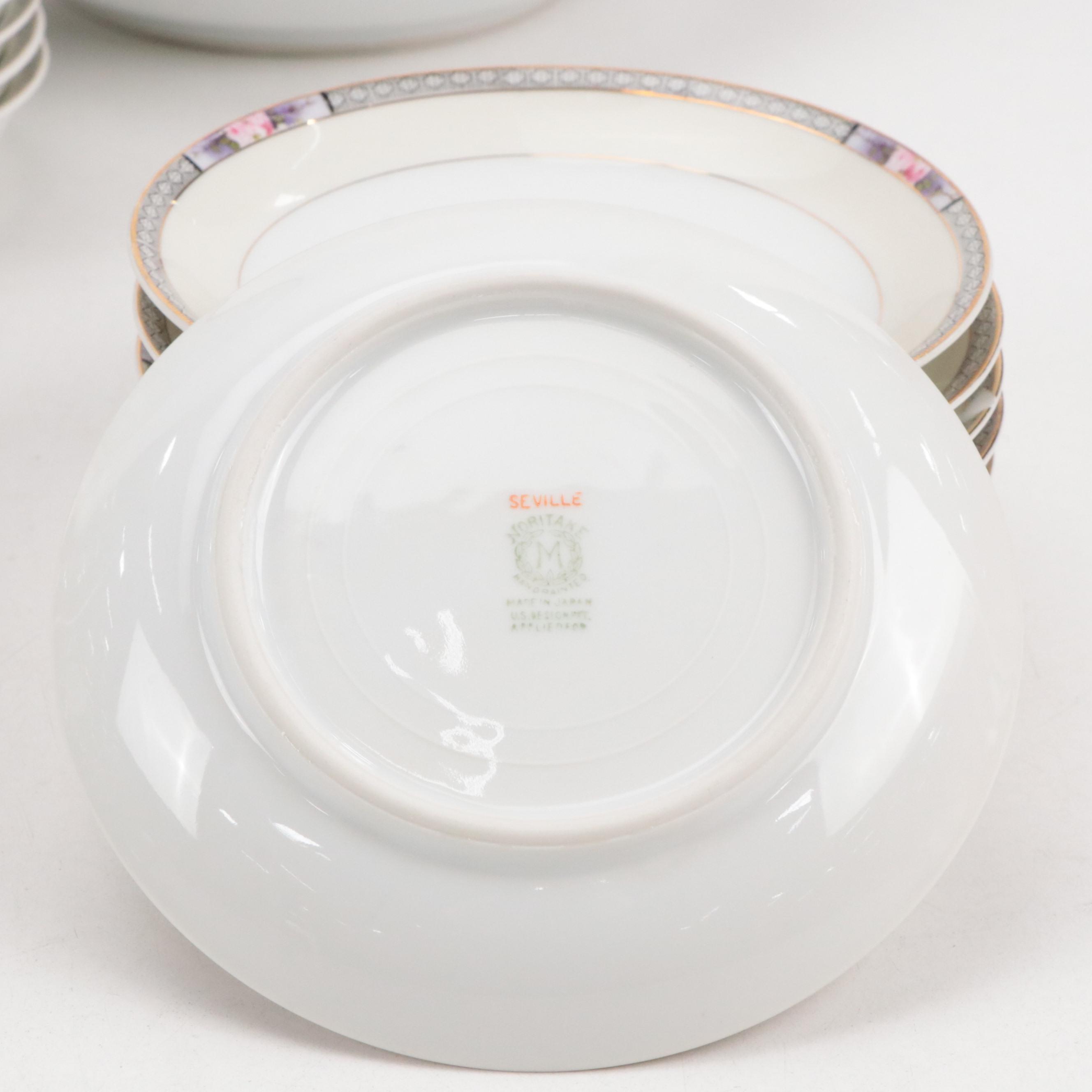 Noritake "Seville" Porcelain Dinnerware, Mid to Late 20th Century