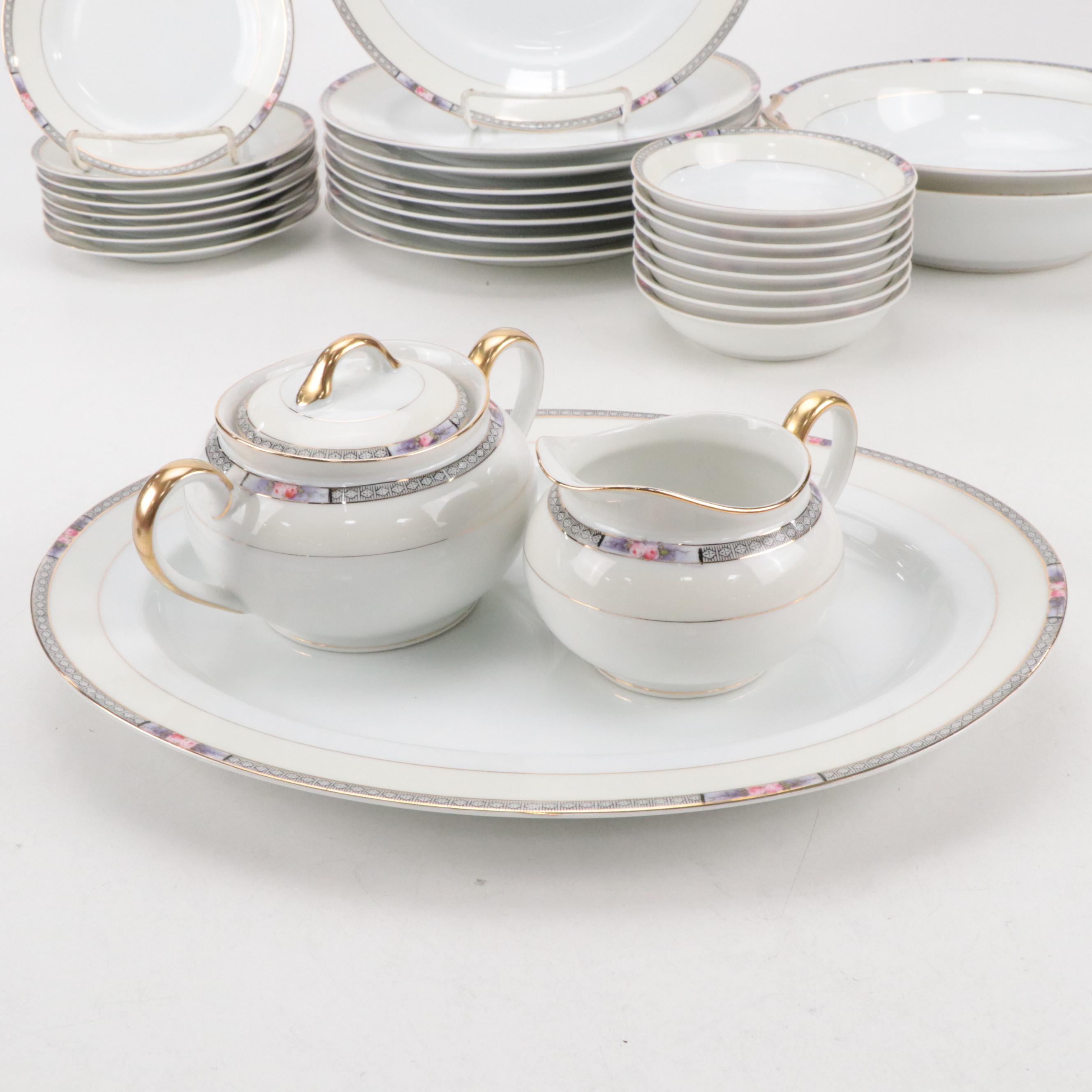 Noritake "Seville" Porcelain Dinnerware, Mid to Late 20th Century