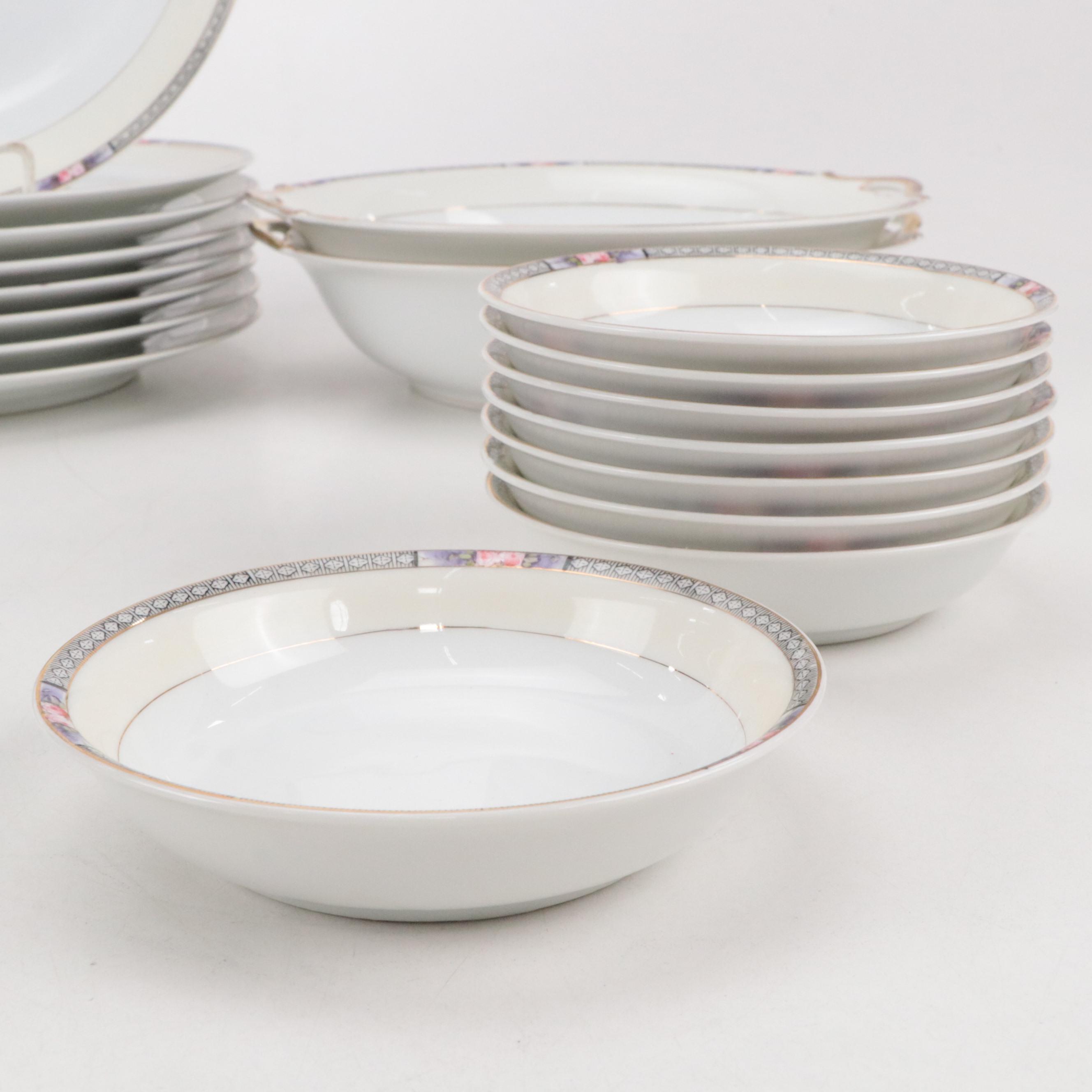 Noritake "Seville" Porcelain Dinnerware, Mid to Late 20th Century