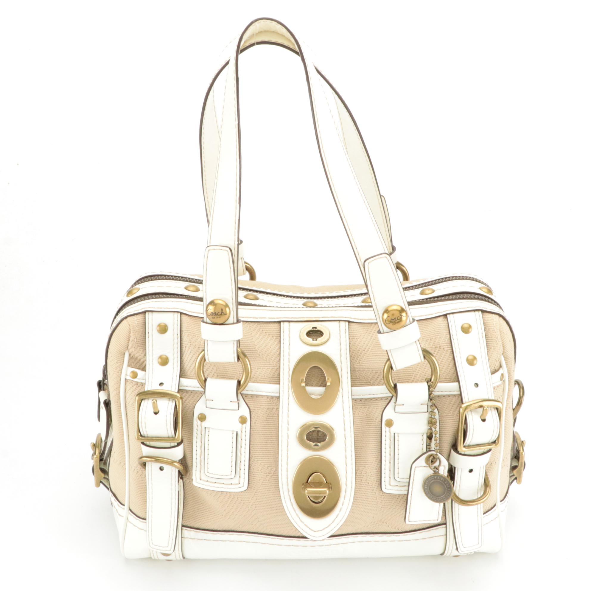 Coach Legacy Lily 65th Anniversary 11968 Satchel in Canvas and Patent Leather