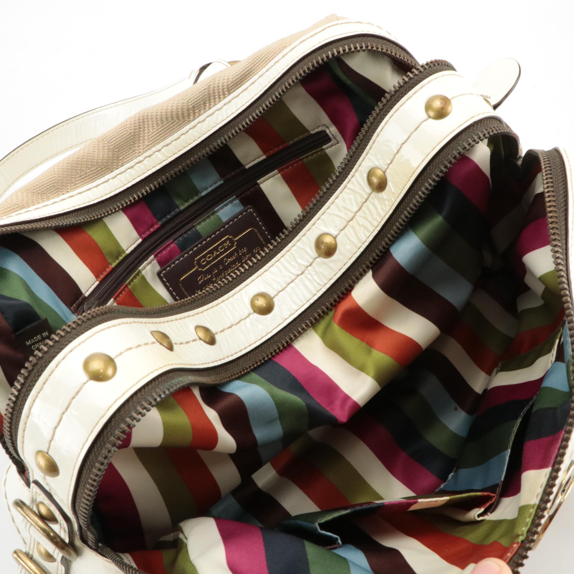 Coach Legacy Lily 65th Anniversary 11968 Satchel in Canvas and Patent Leather