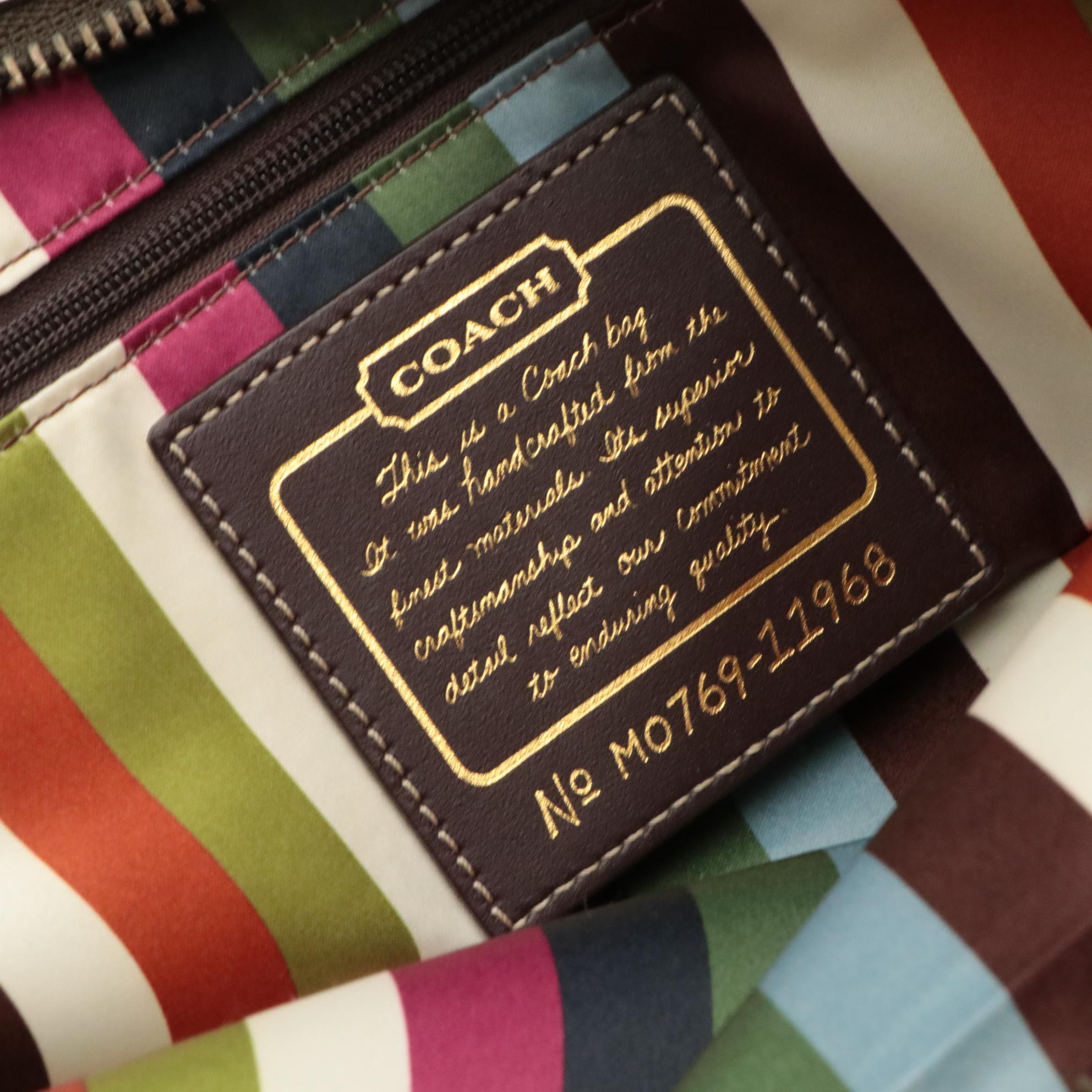 Coach Legacy Lily 65th Anniversary 11968 Satchel in Canvas and Patent Leather