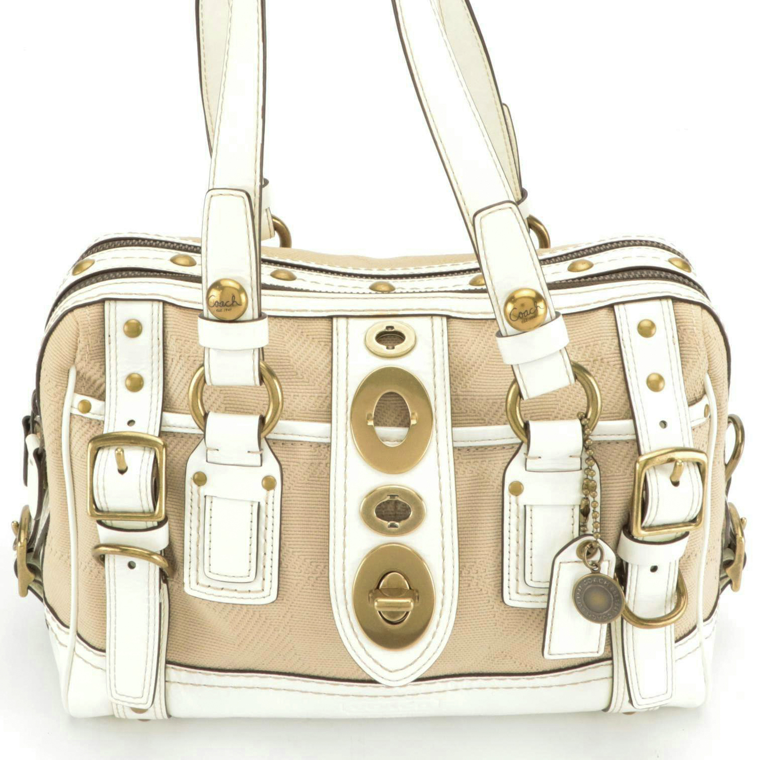 Coach Legacy Lily 65th Anniversary 11968 Satchel in Canvas and Patent Leather