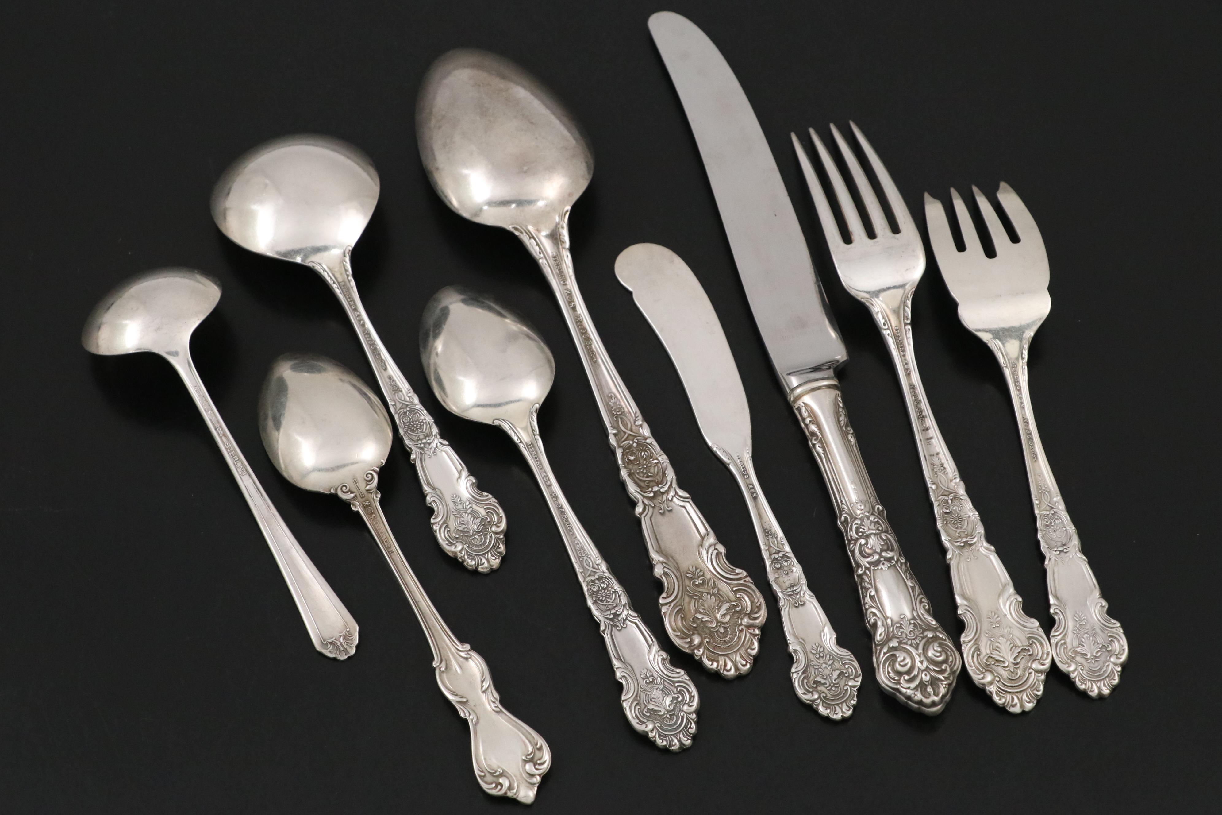 Reed & Barton "French Renaissance" and "Marlborough" Sterling Silver Flatware