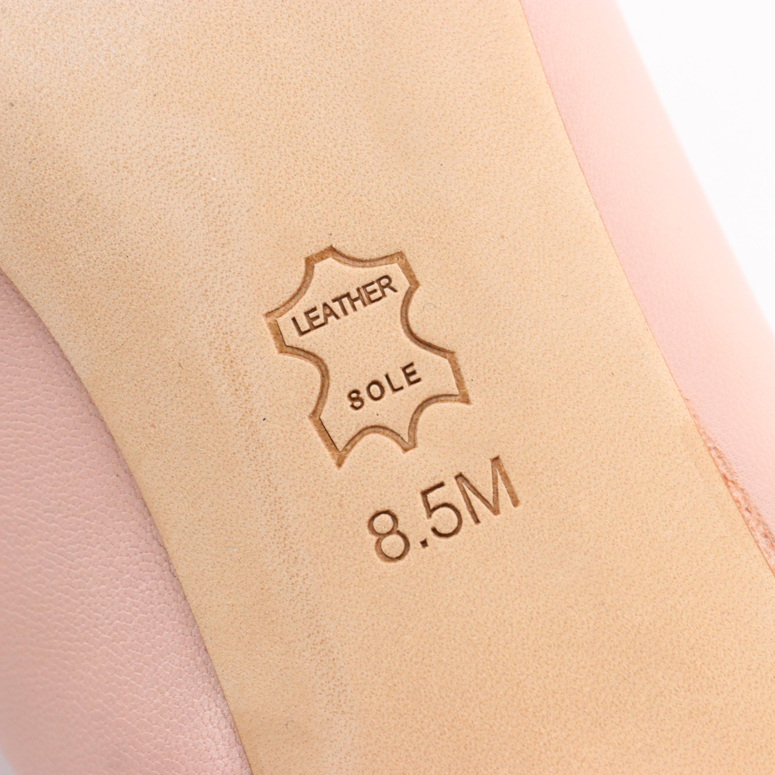 Tory Burch Caterina 45 MM Nappa Leather Pumps in Sea Shell Pink with Box