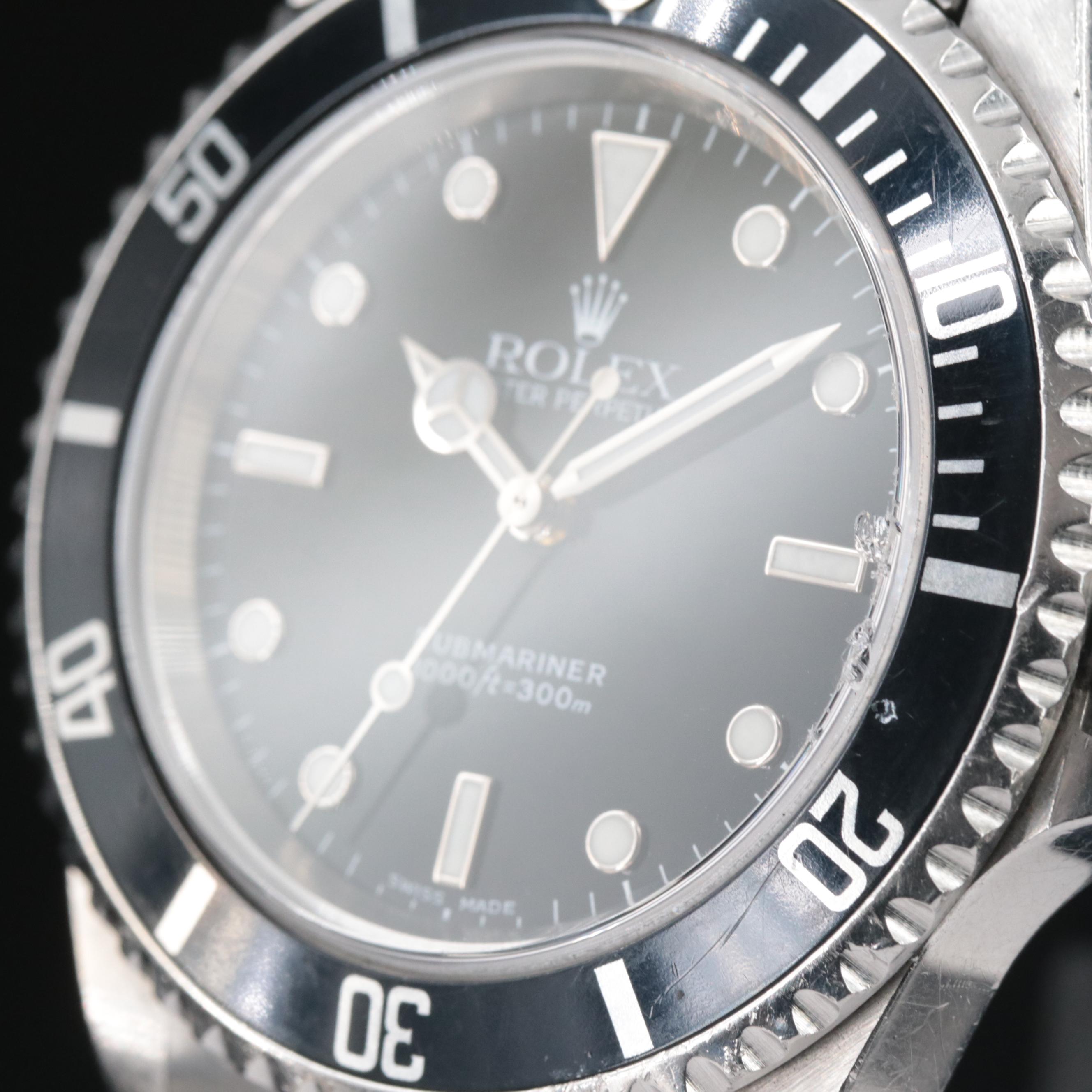 2000 Rolex Submariner 14060 Stainless Steel 40mm Watch