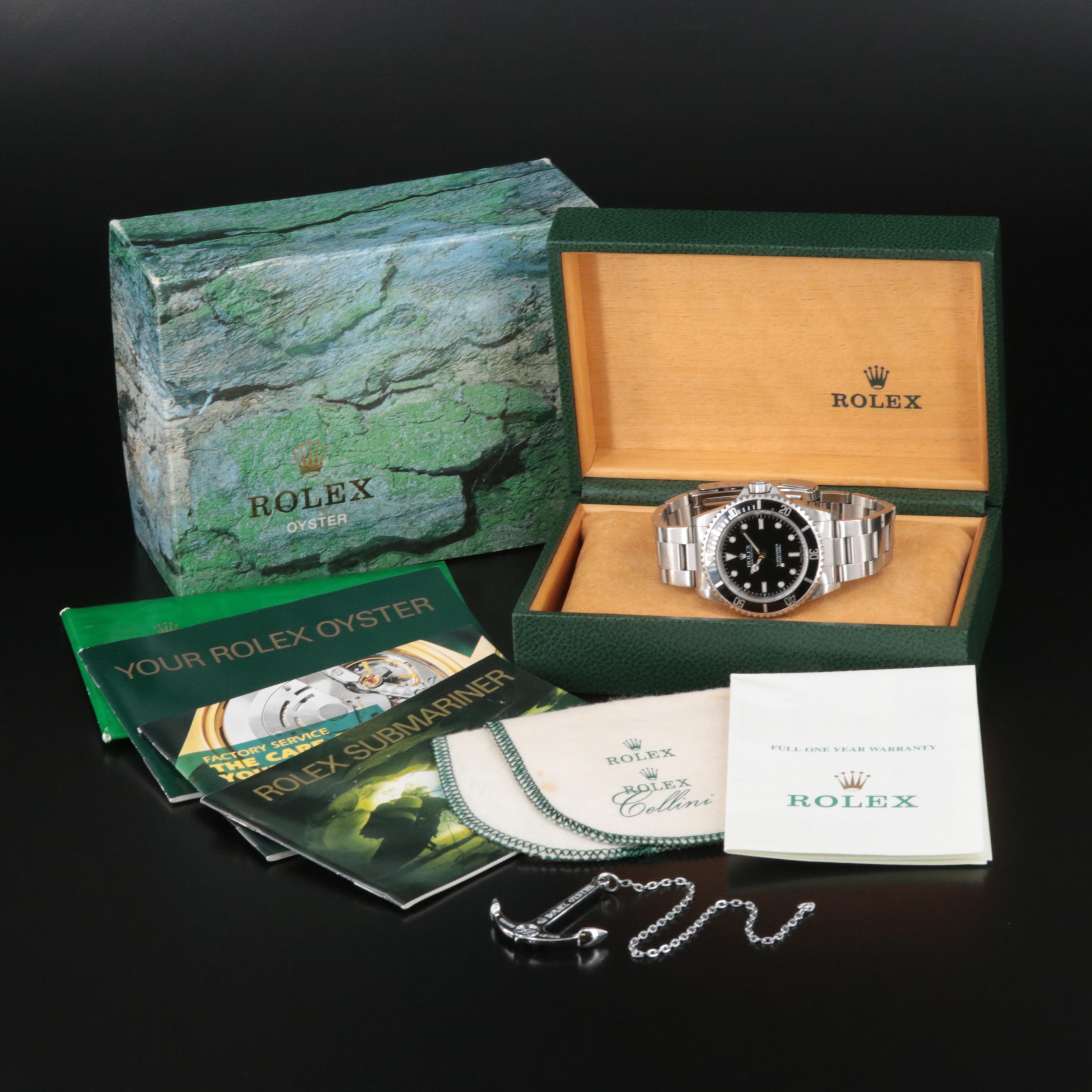 2000 Rolex Submariner 14060 Stainless Steel 40mm Watch