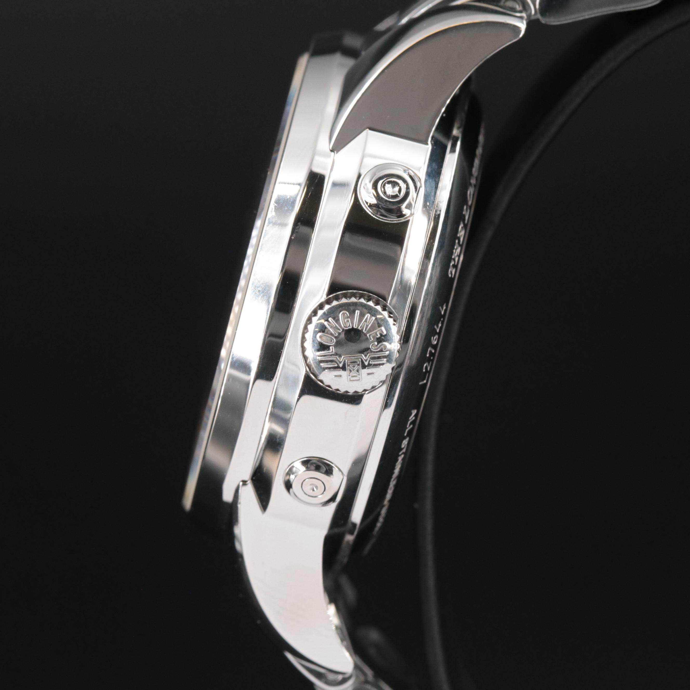 Longines Saint-Imier 44mm Steel Black Automatic Watch