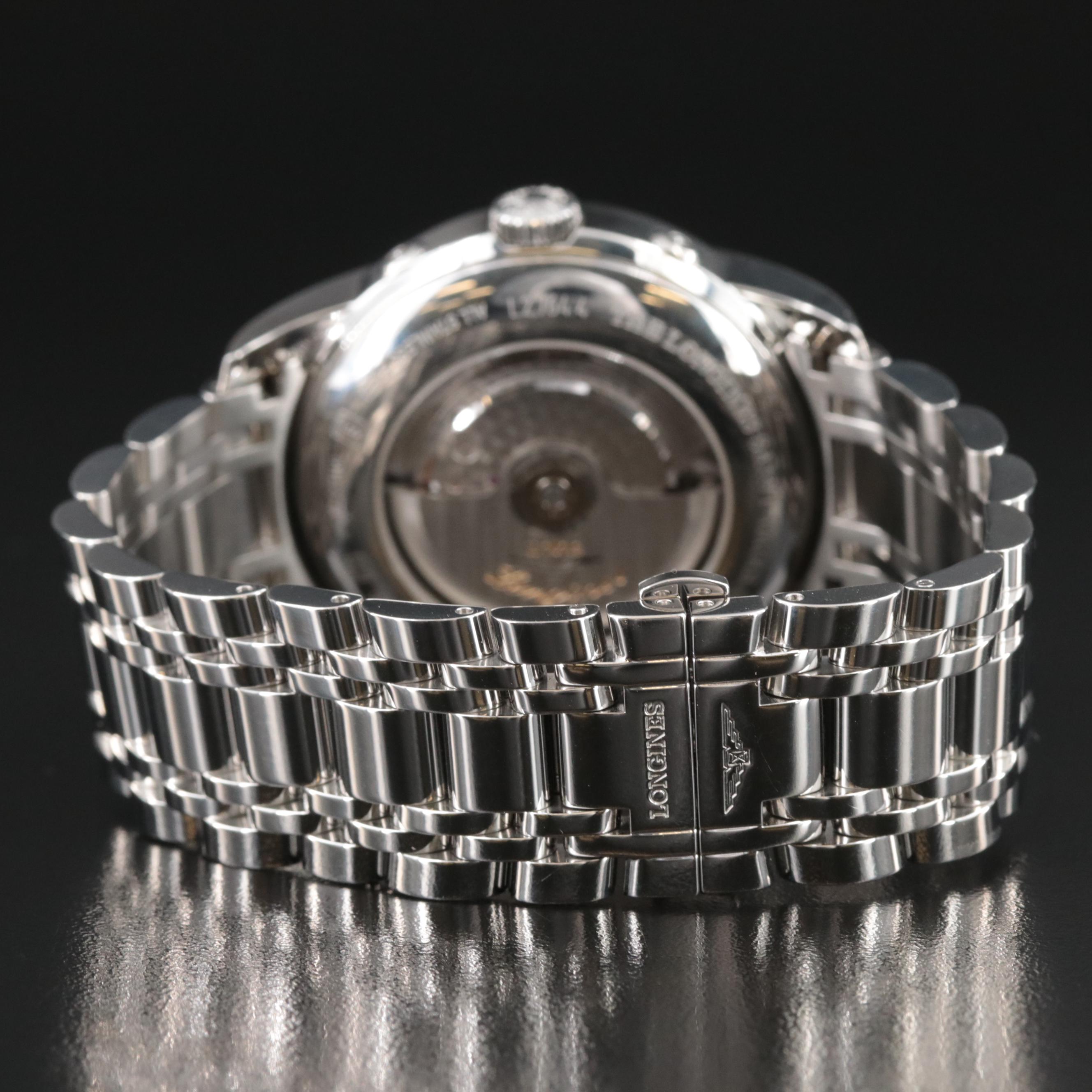 Longines Saint-Imier 44mm Steel Black Automatic Watch