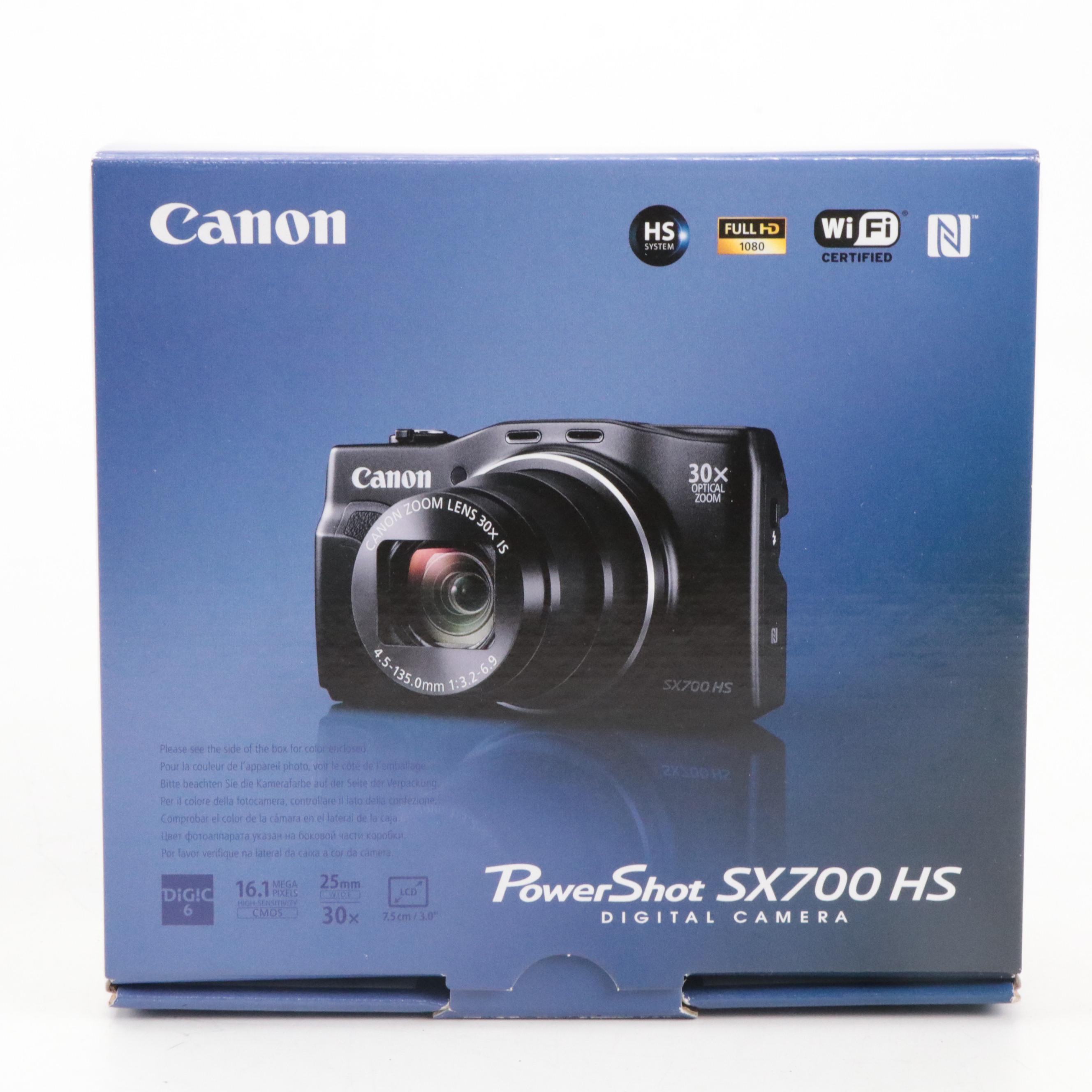 Canon Powershot SX700 HS and G12 Digital Camera with More