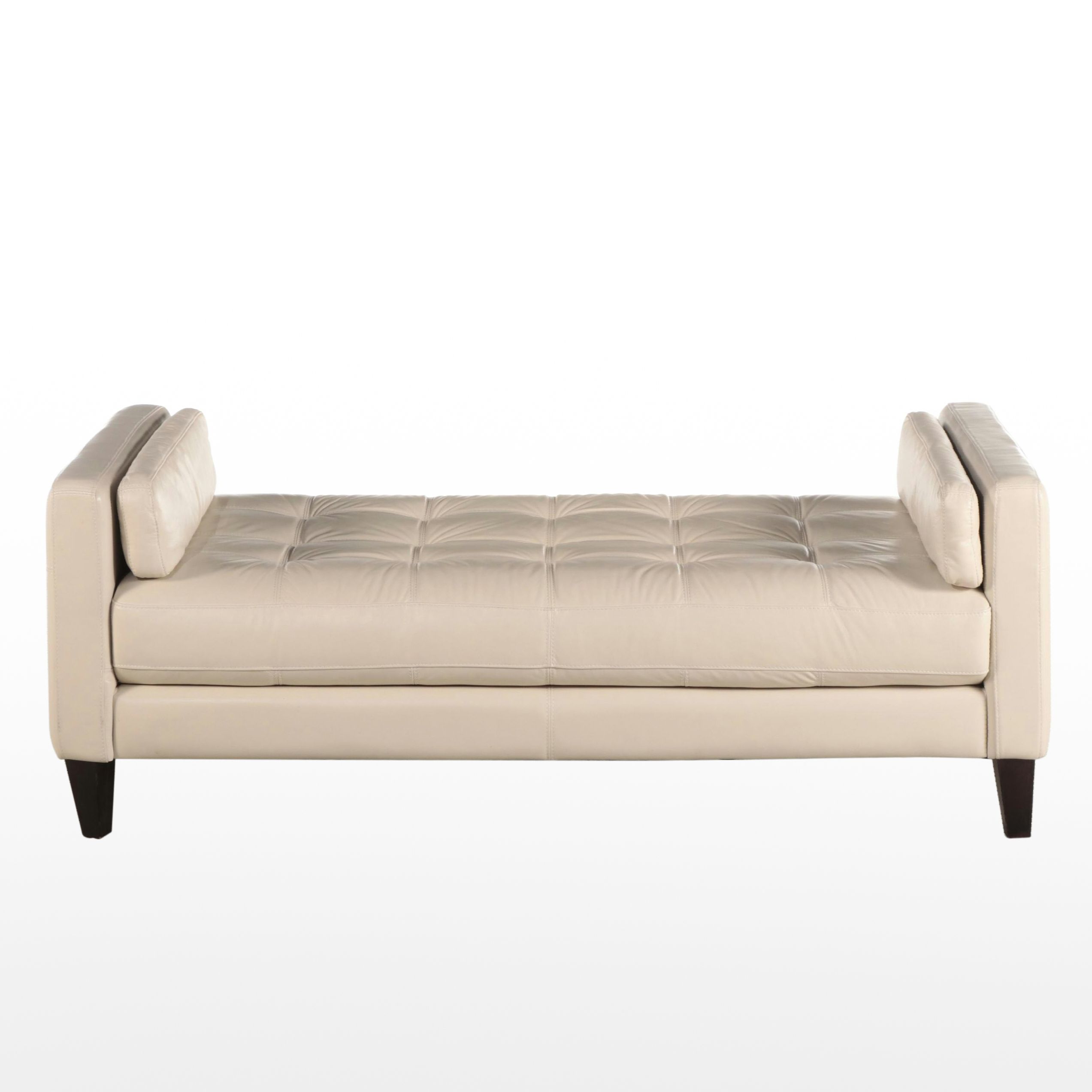 Chateau d'Ax Italian Leather Tufted Bench