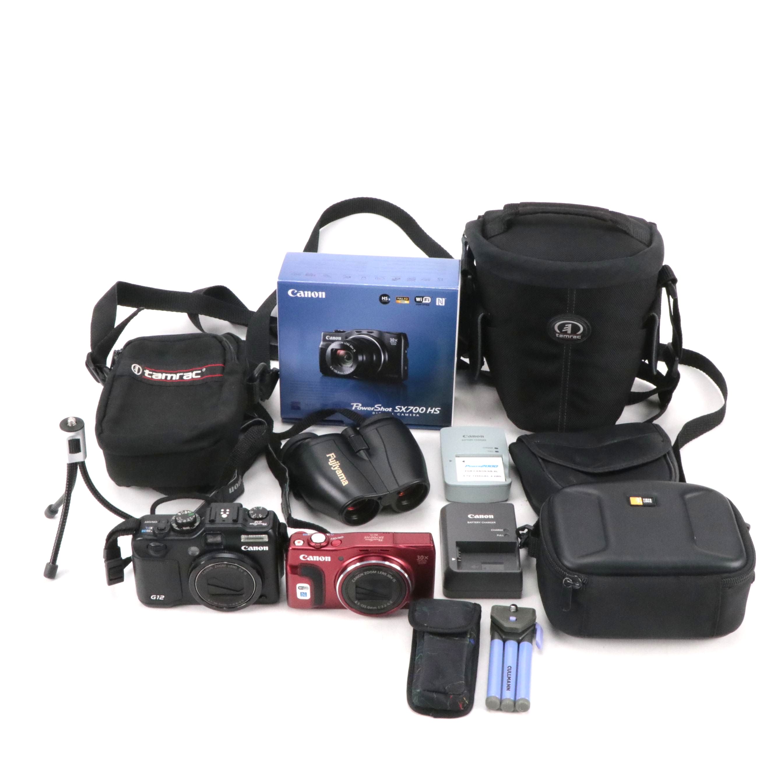 Canon Powershot SX700 HS and G12 Digital Camera with More