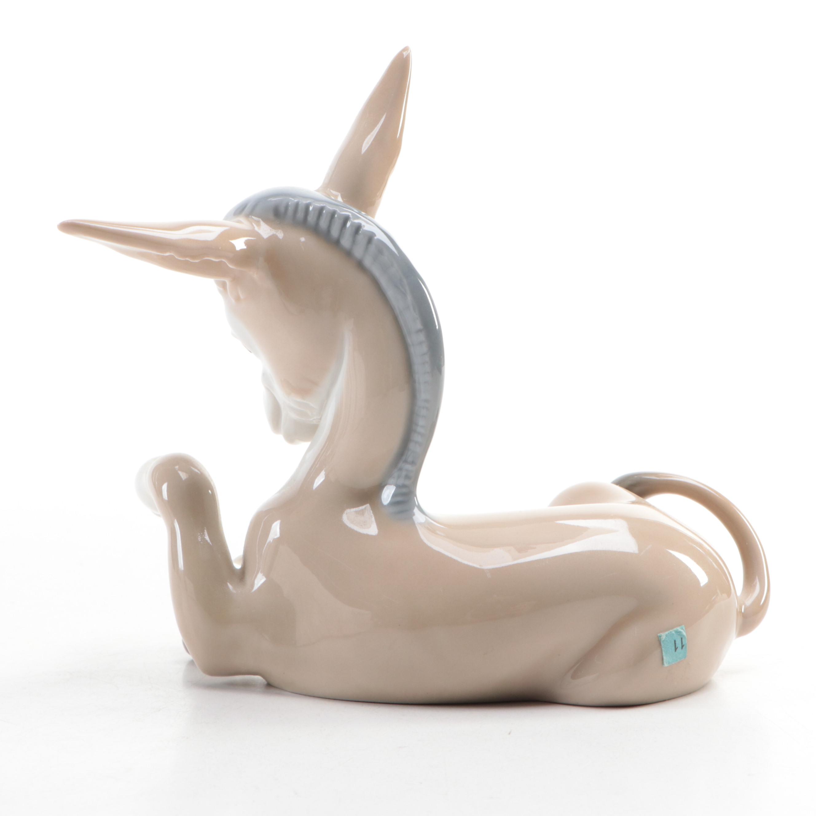 Lladró "Donkey in Love" Porcelain Figurine by Fulgencio García, 1969–1985