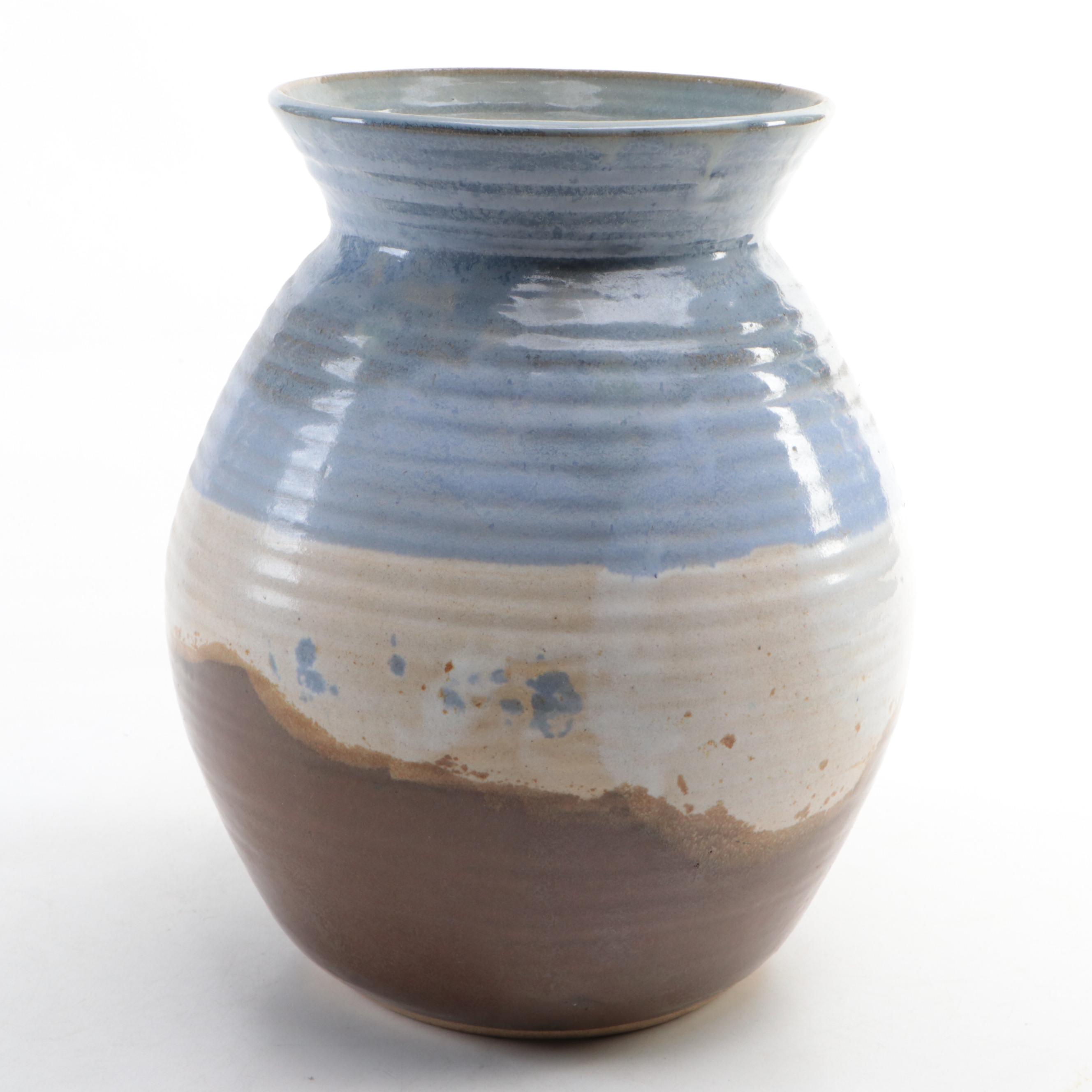 Wheel Thrown Art Pottery Vase