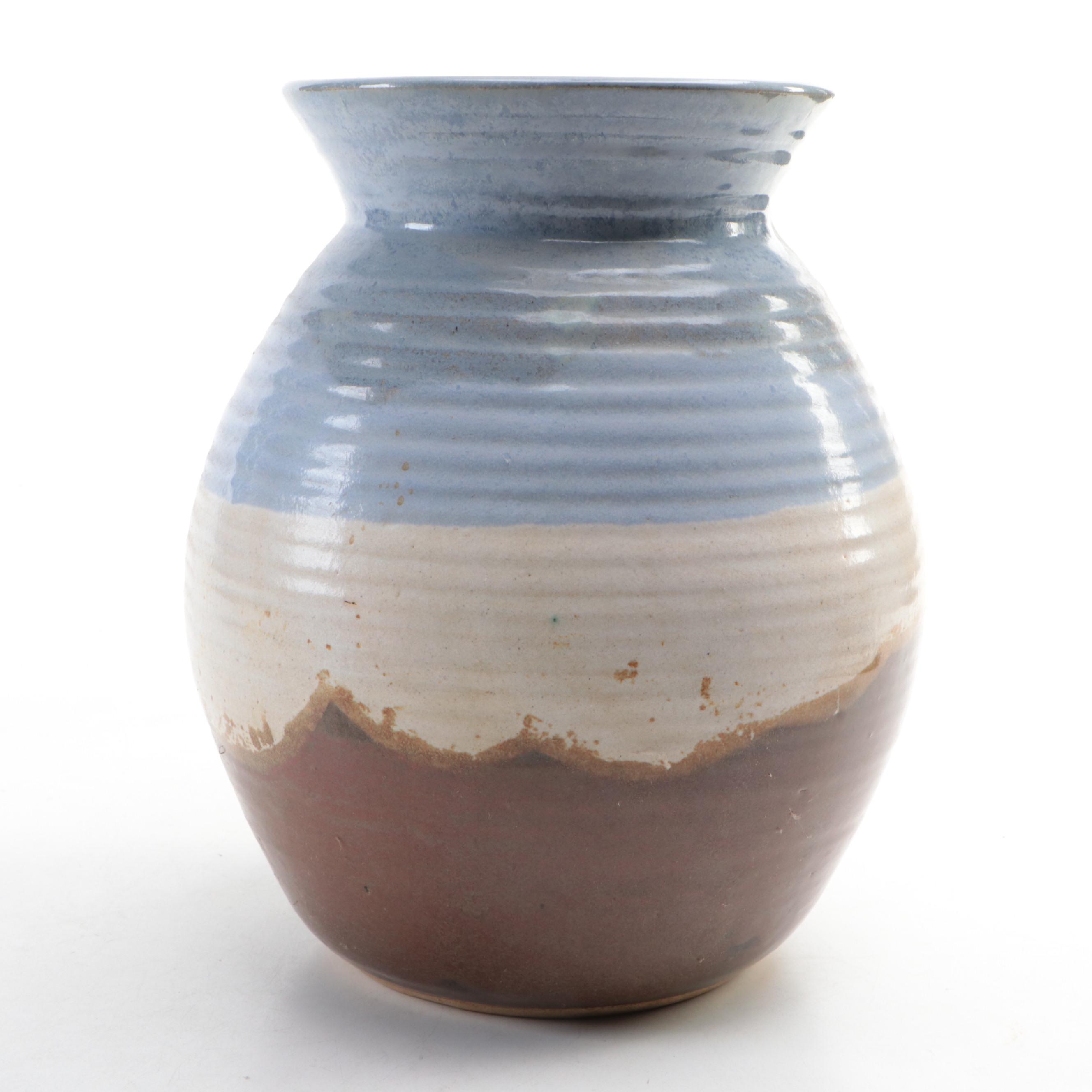 Wheel Thrown Art Pottery Vase