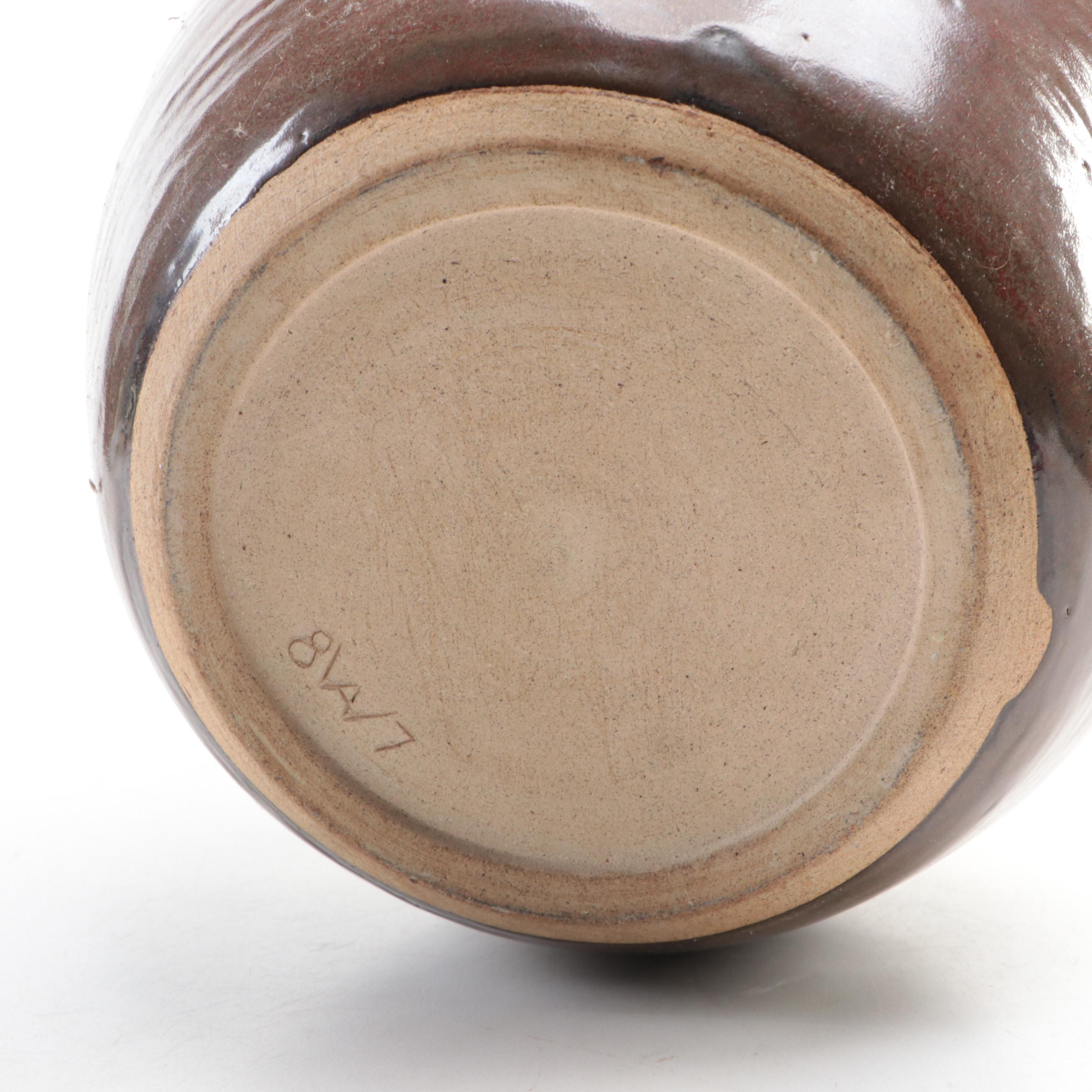 Wheel Thrown Art Pottery Vase