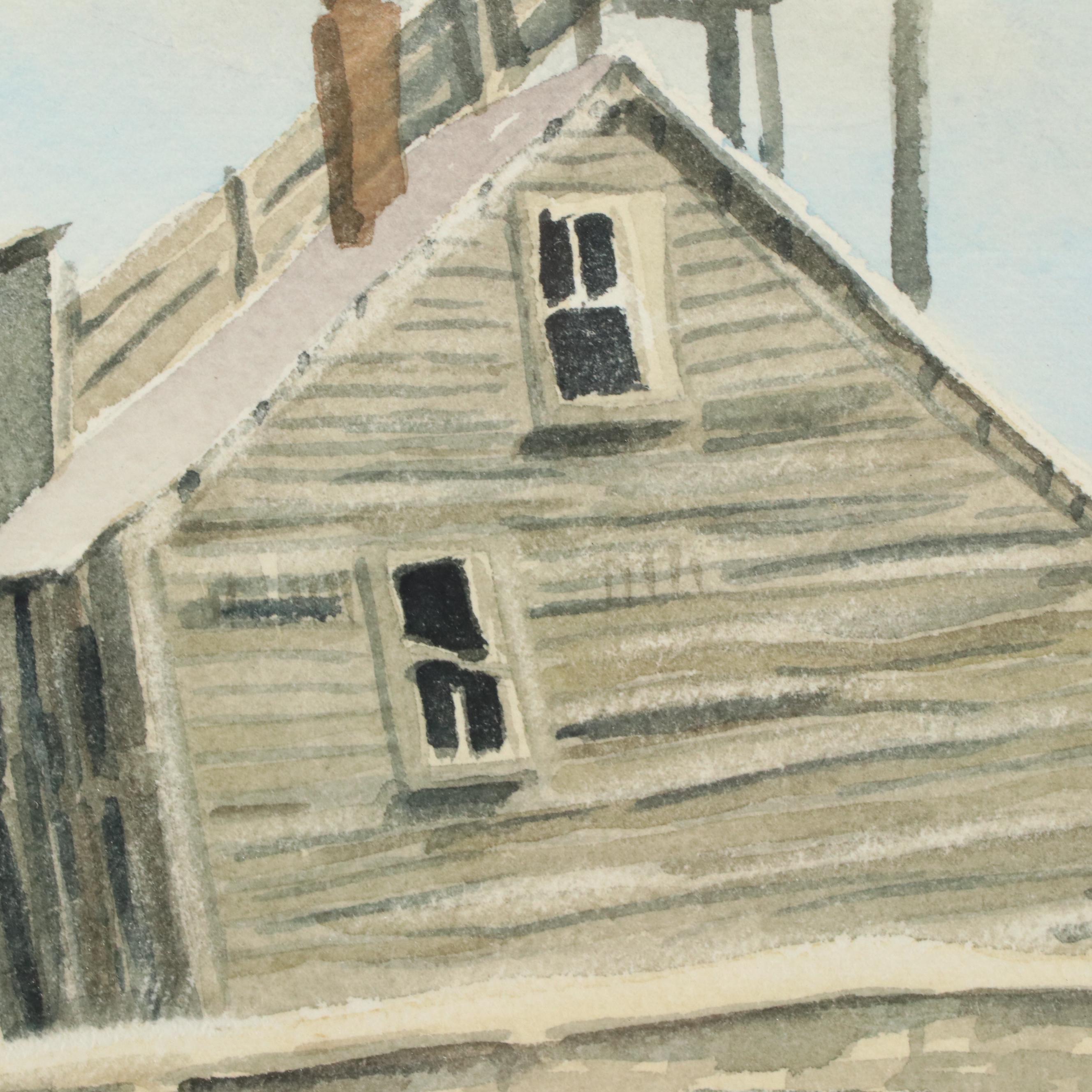 Fred Blackburn Watercolor Painting, 1966