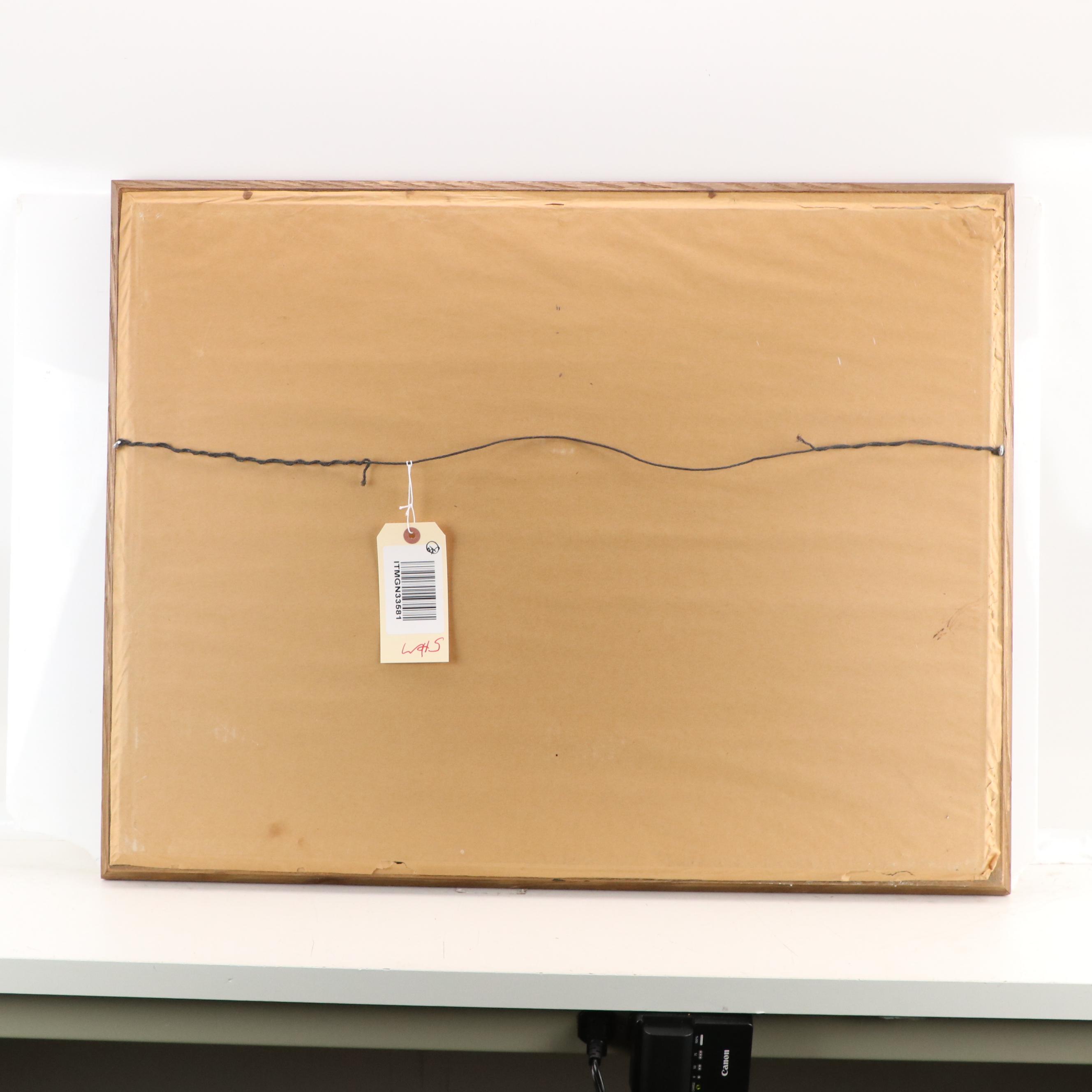 Fred Blackburn Watercolor Painting, 1966