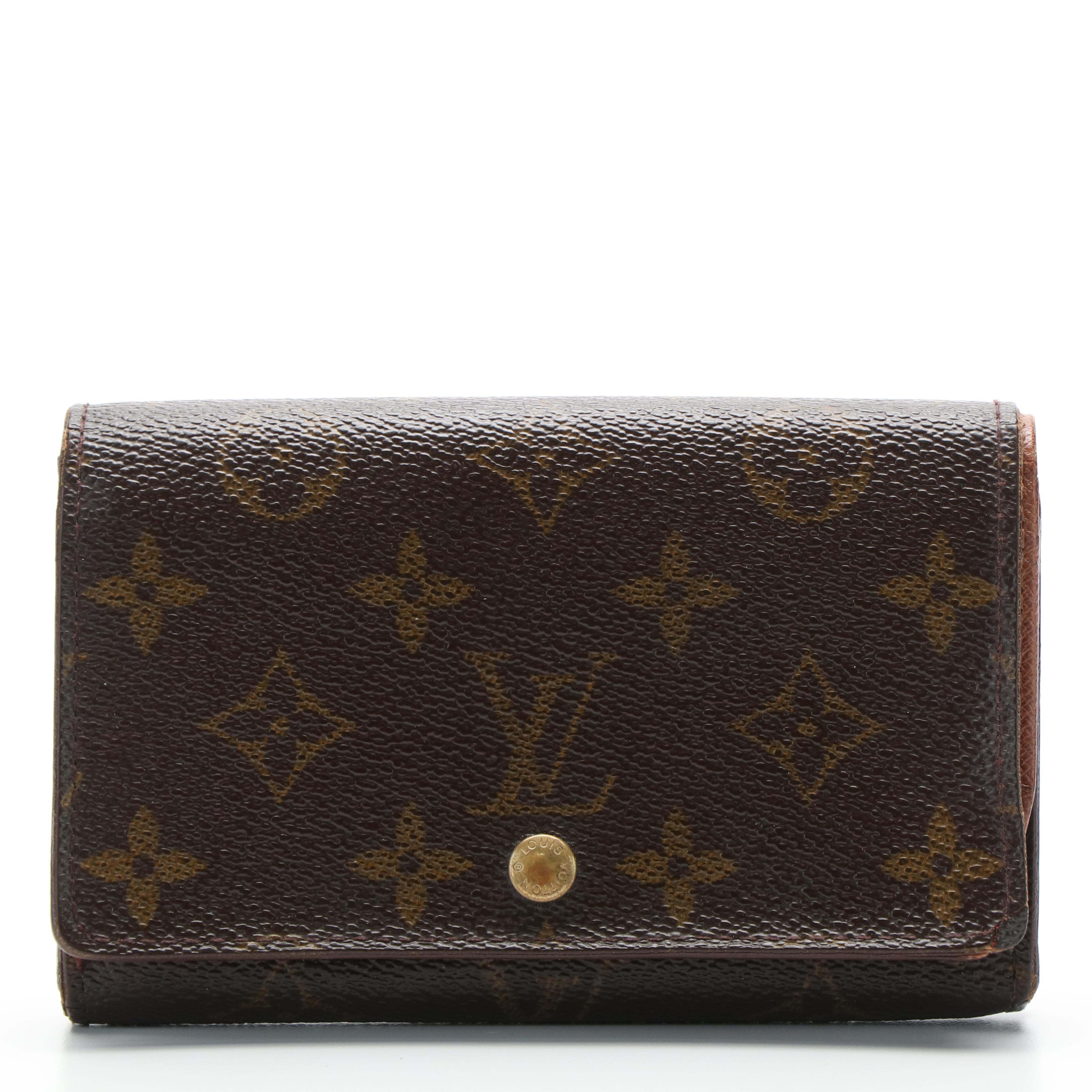 Louis Vuitton Porte Tresor Wallet in Monogram Coated Canvas