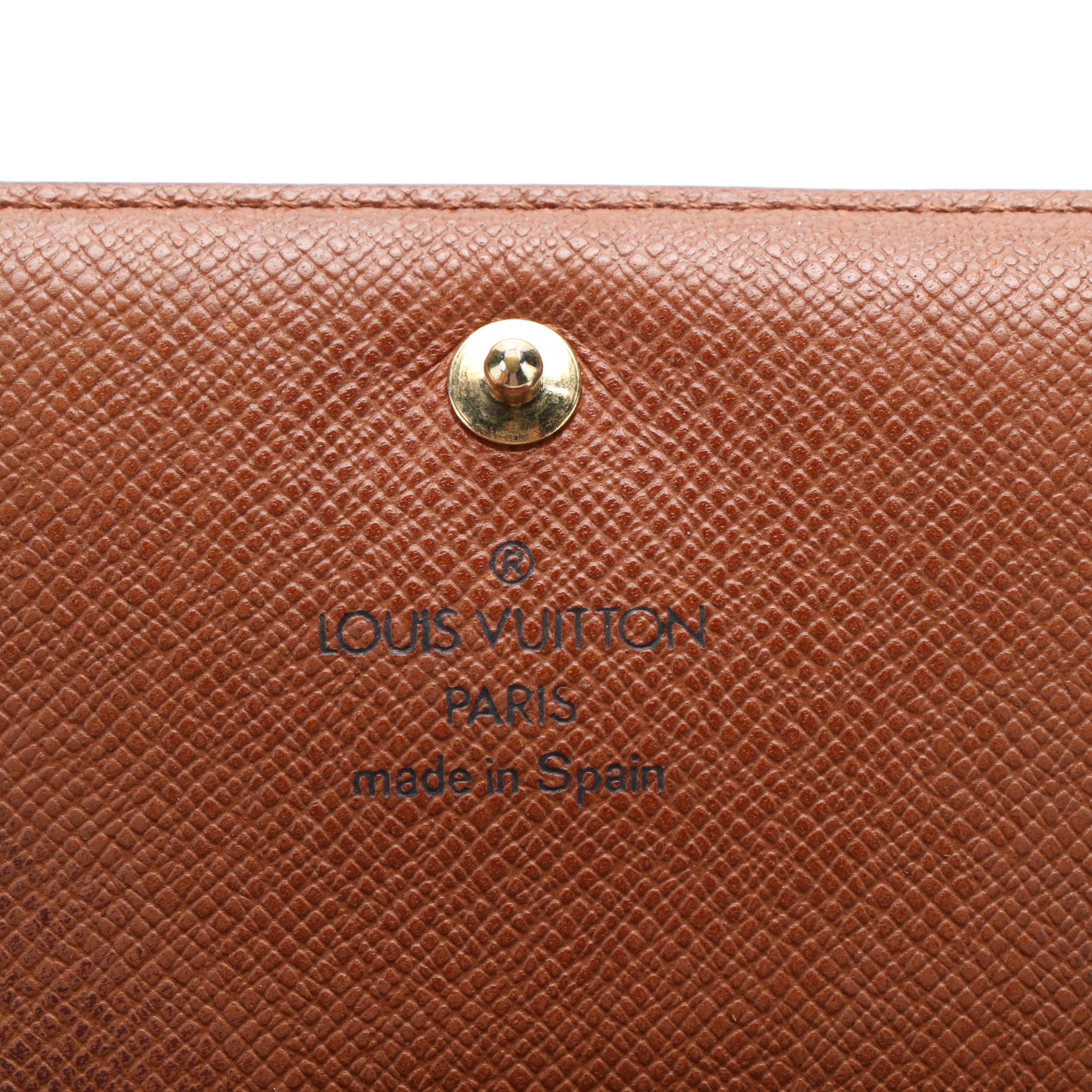 Louis Vuitton Porte Tresor Wallet in Monogram Coated Canvas