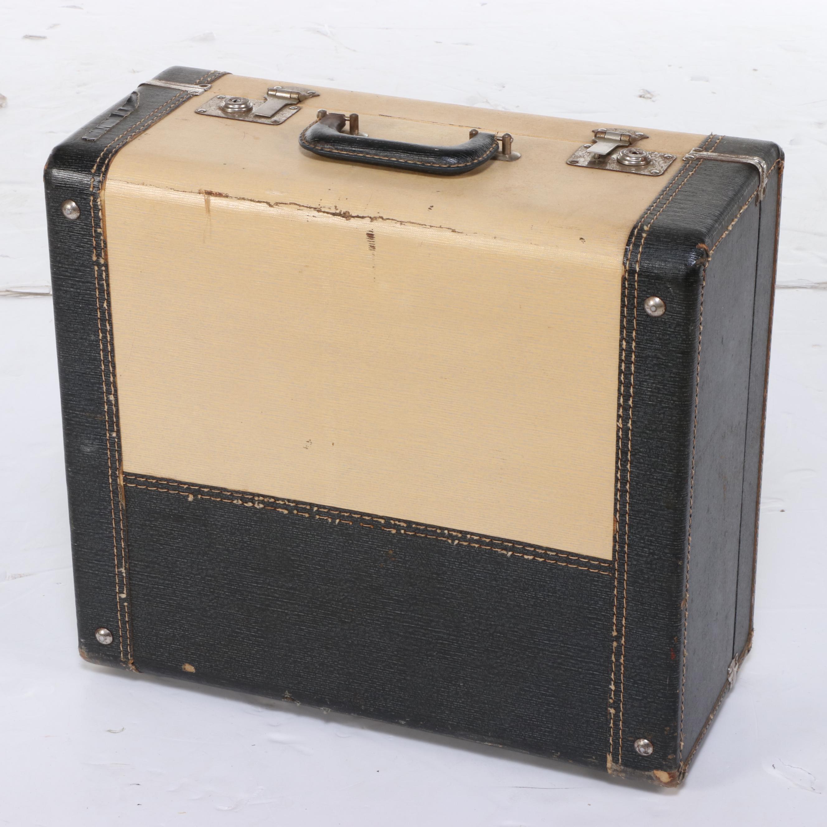 Italian Titano Custom Built Celluloid Piano Accordion with Travel Case